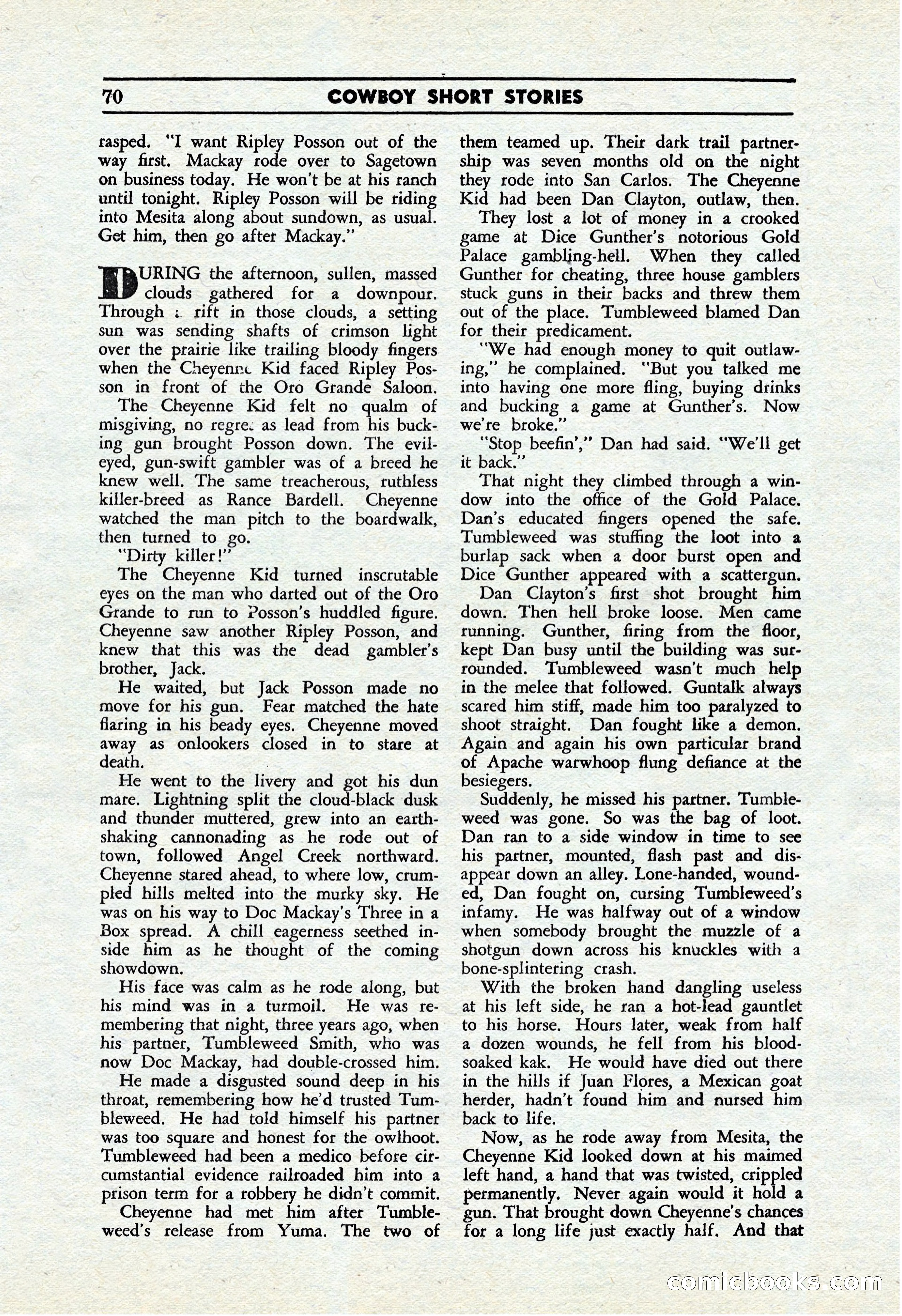 Cowboy Short Stories, November 1939 — page 69 of 114
