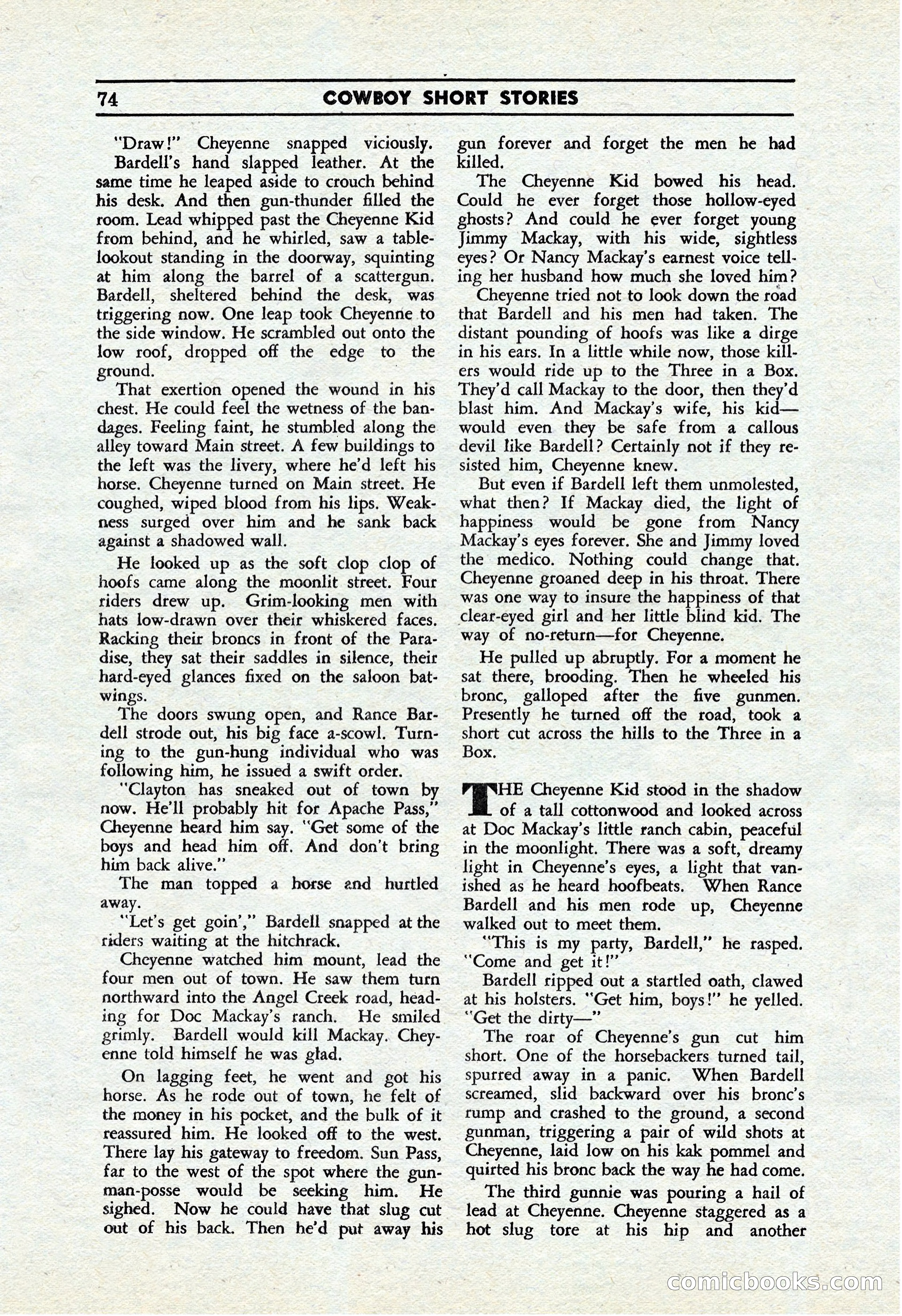 Cowboy Short Stories, November 1939 — page 73 of 114