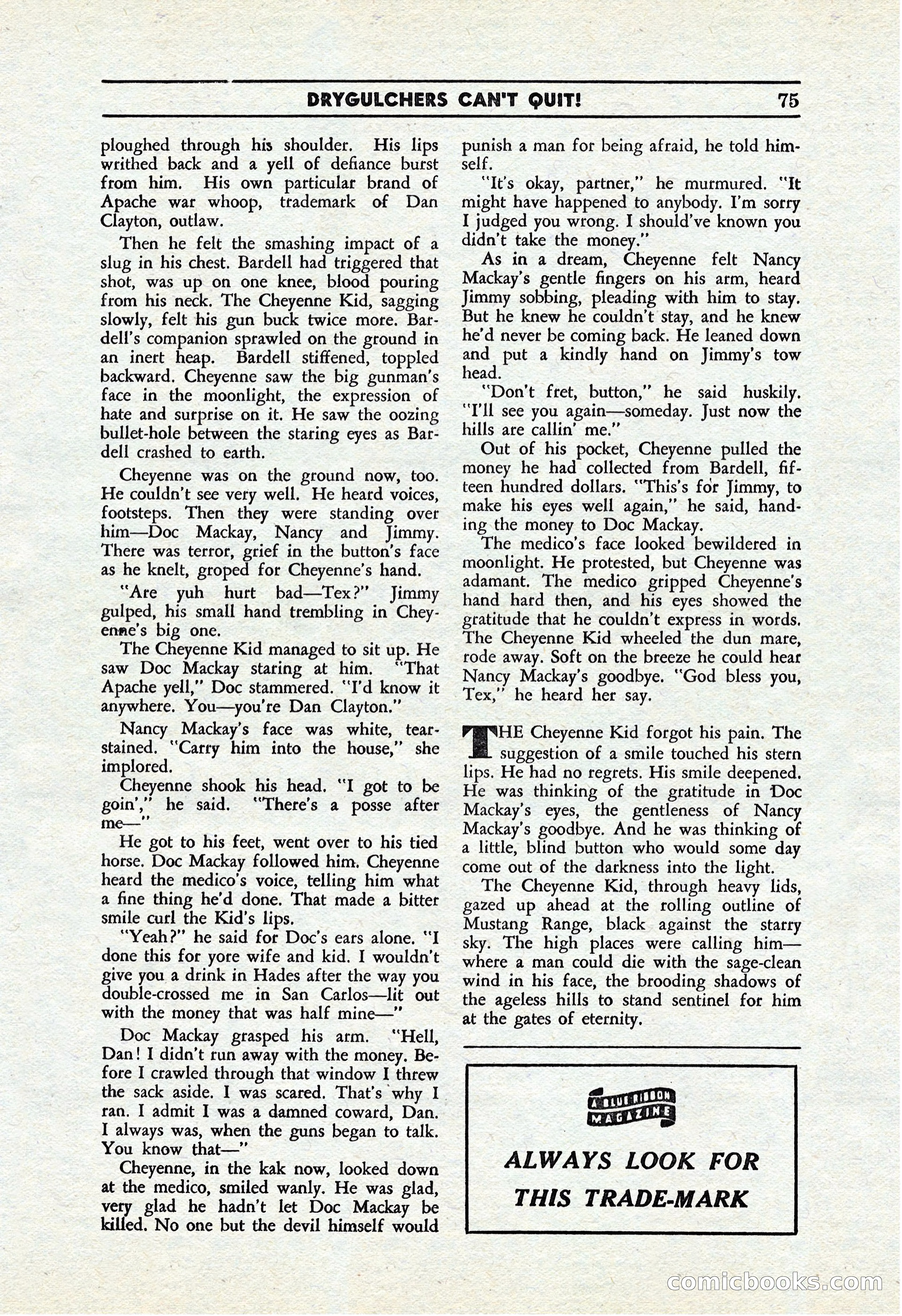 Cowboy Short Stories, November 1939 — page 74 of 114