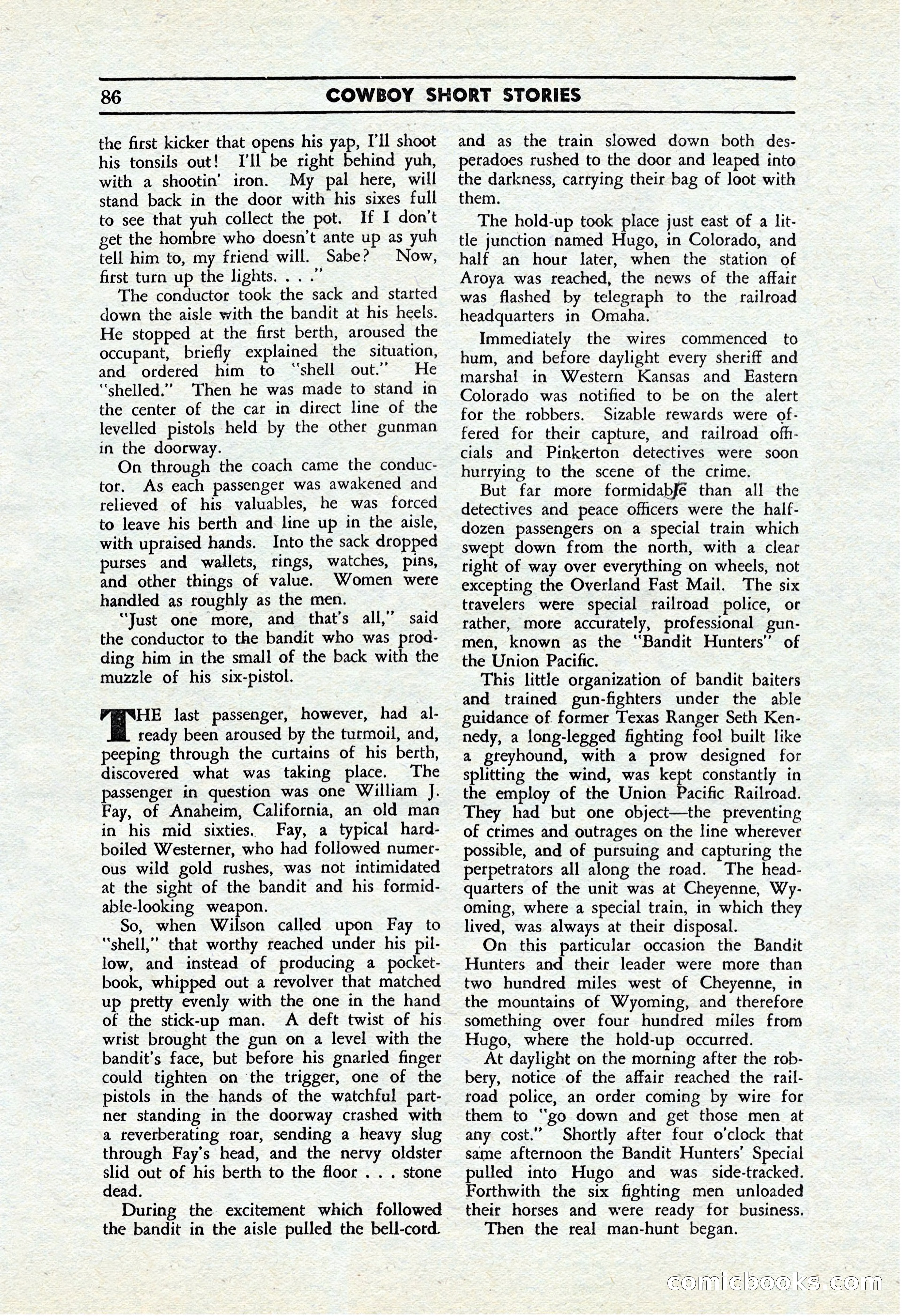 Cowboy Short Stories, November 1939 — page 85 of 114