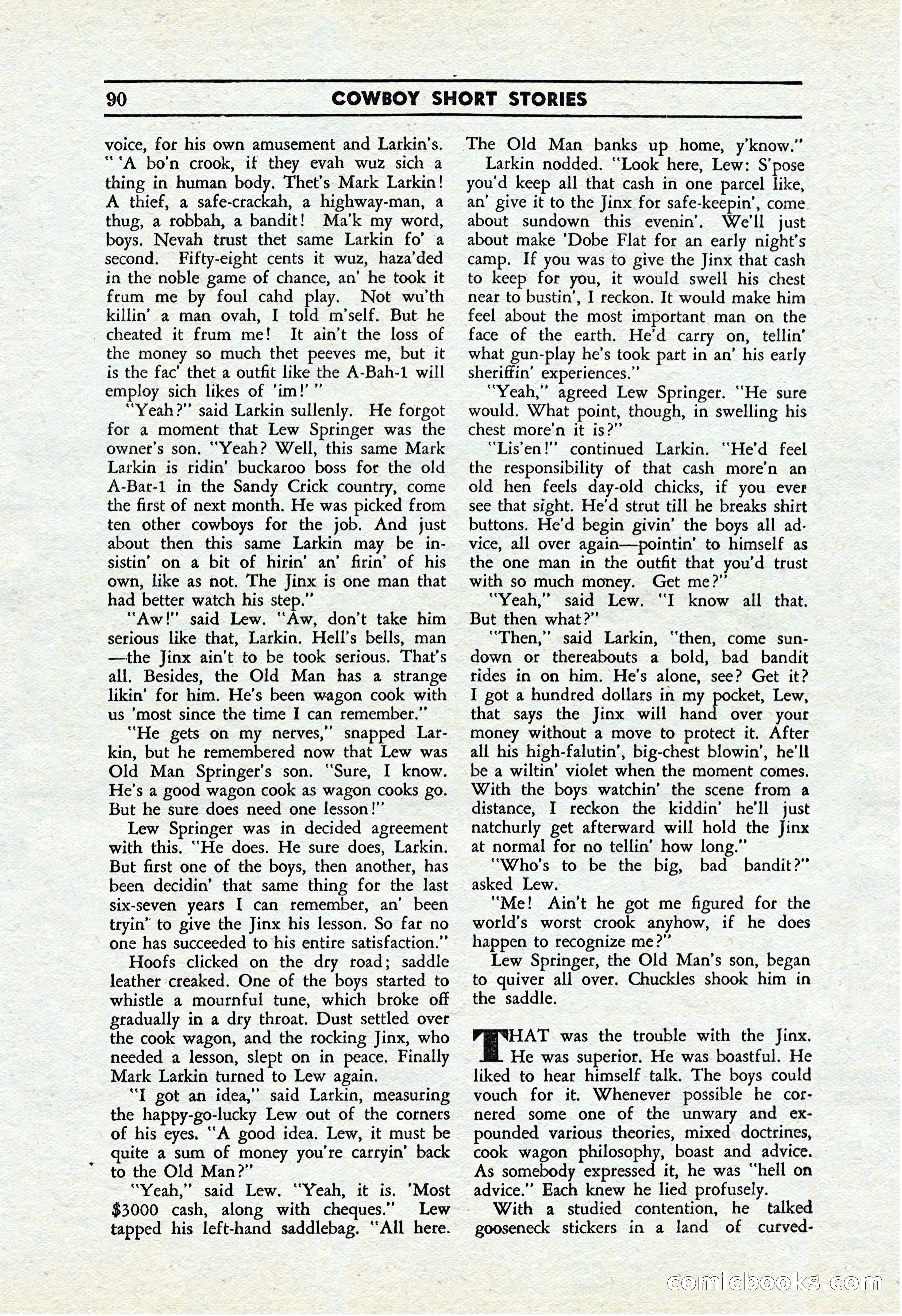 Cowboy Short Stories, November 1939 — page 89 of 114