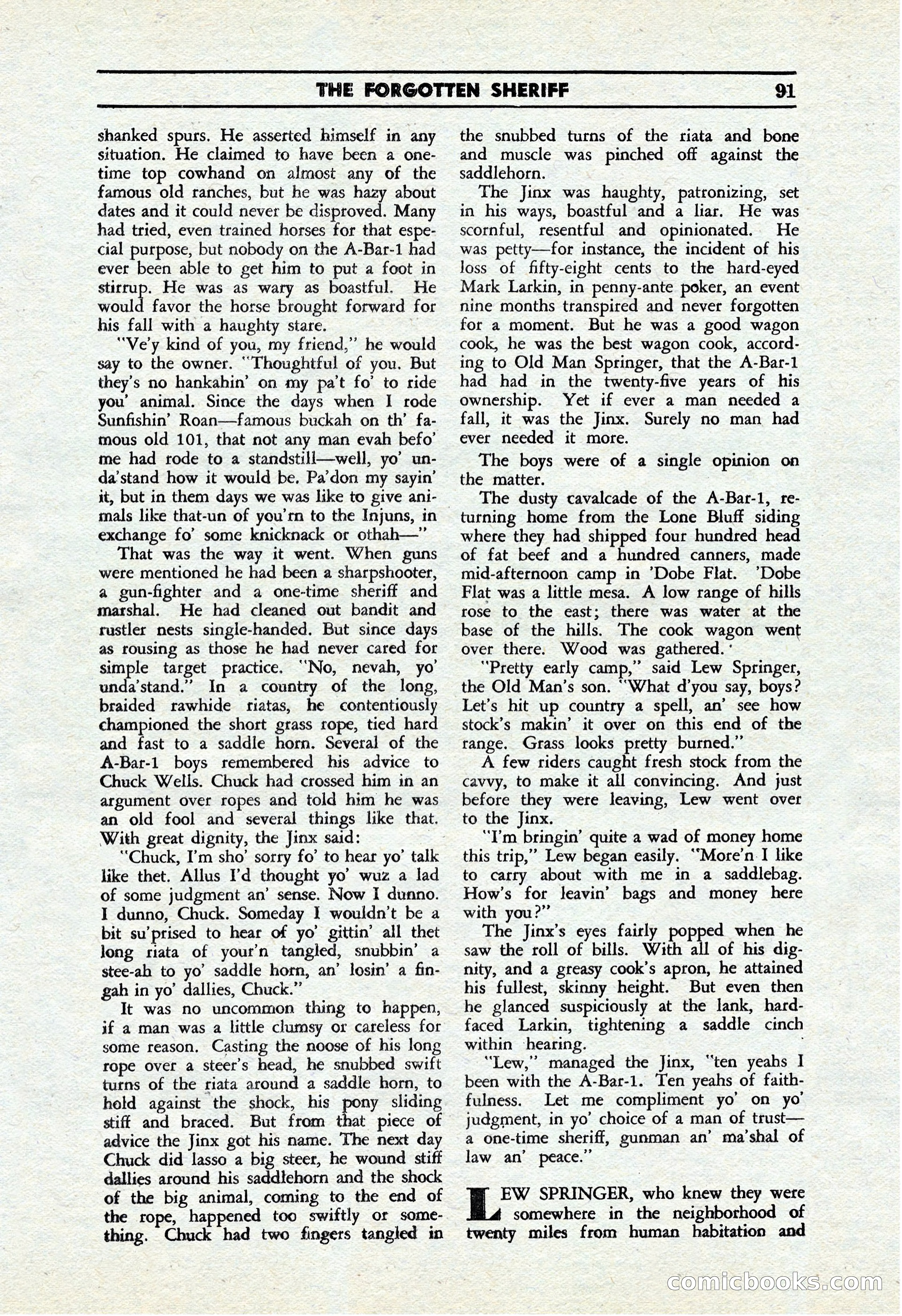 Cowboy Short Stories, November 1939 — page 90 of 114