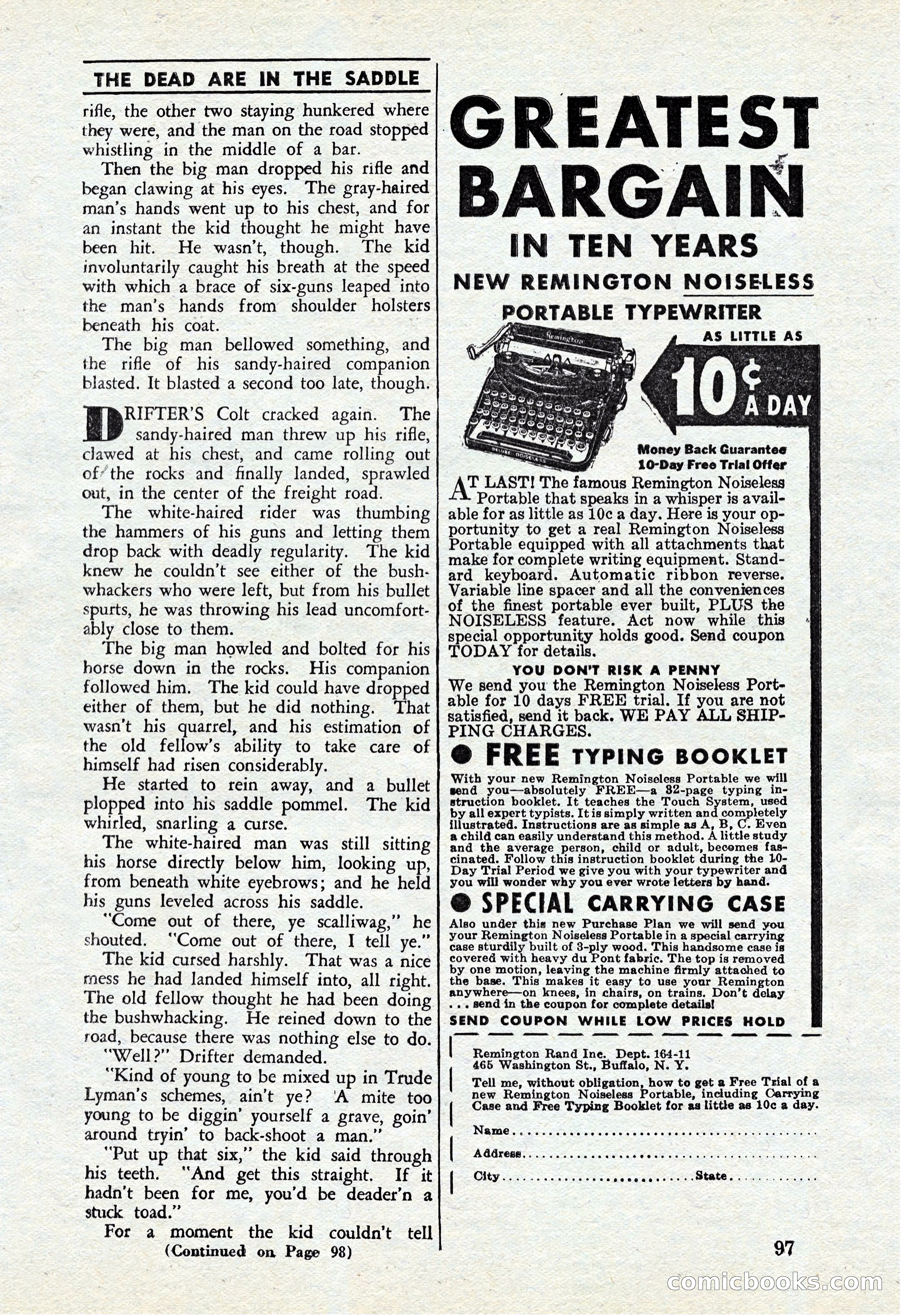Cowboy Short Stories, November 1939 — page 96 of 114