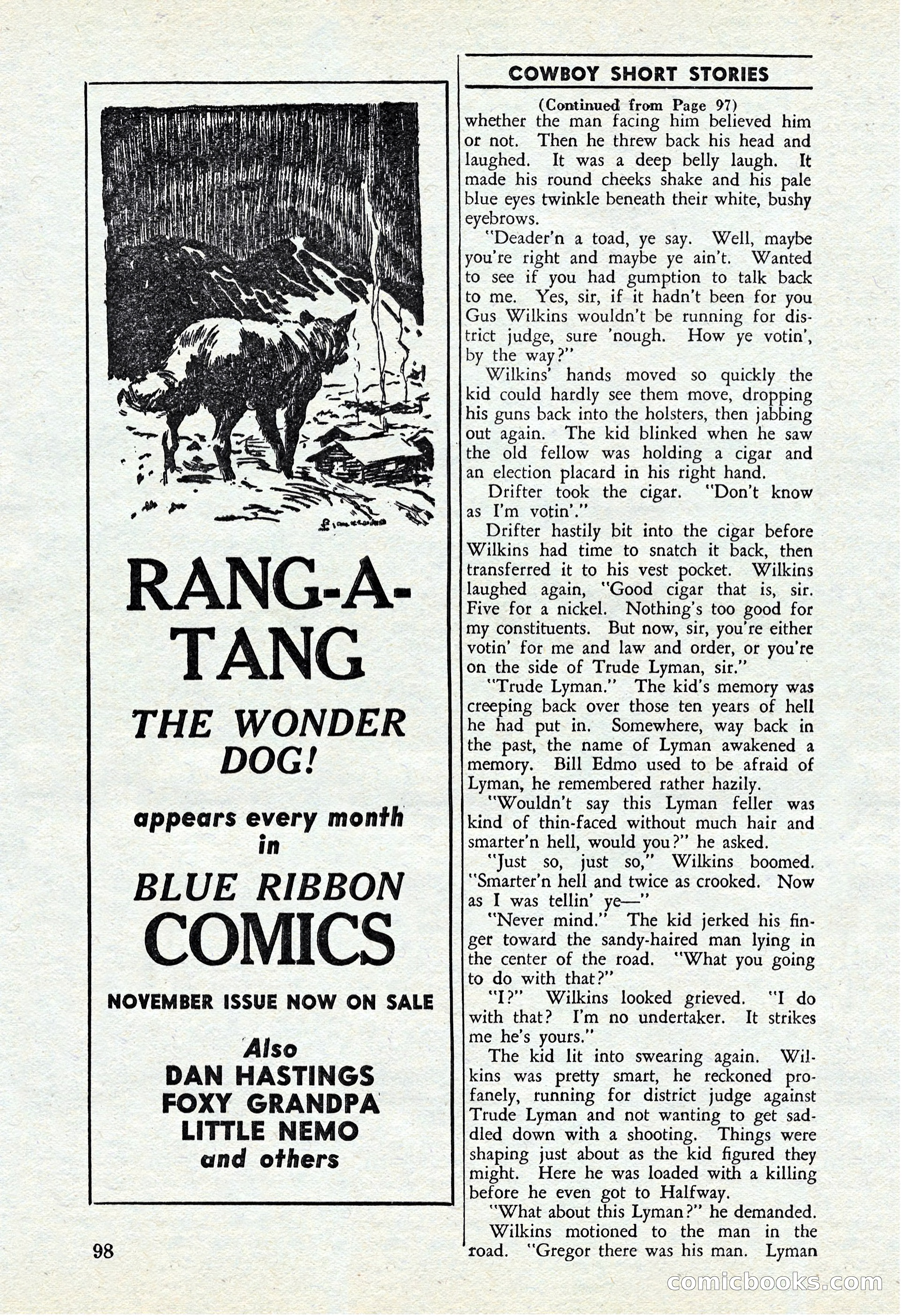 Cowboy Short Stories, November 1939 — page 97 of 114