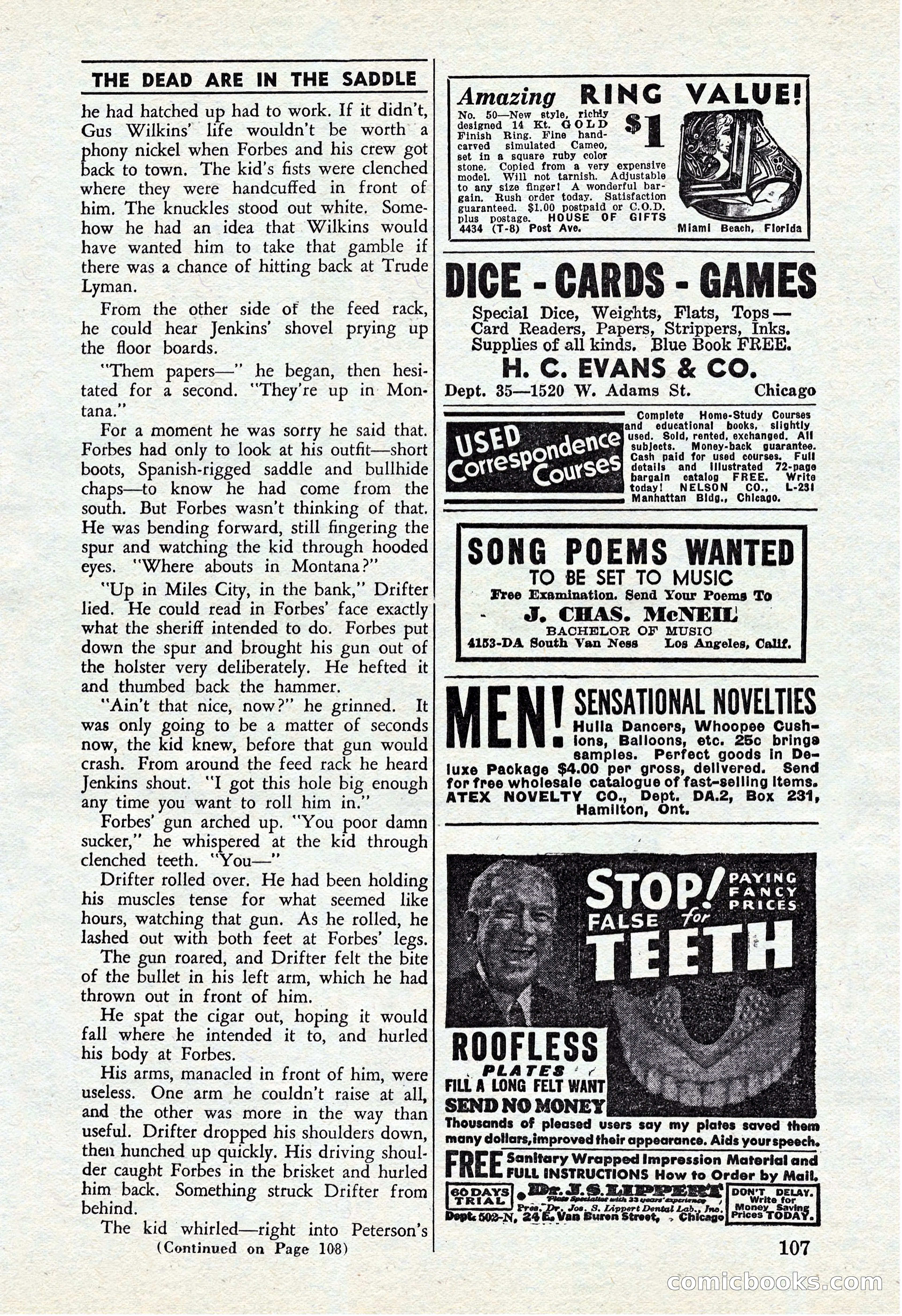Cowboy Short Stories, November 1939 — page 106 of 114