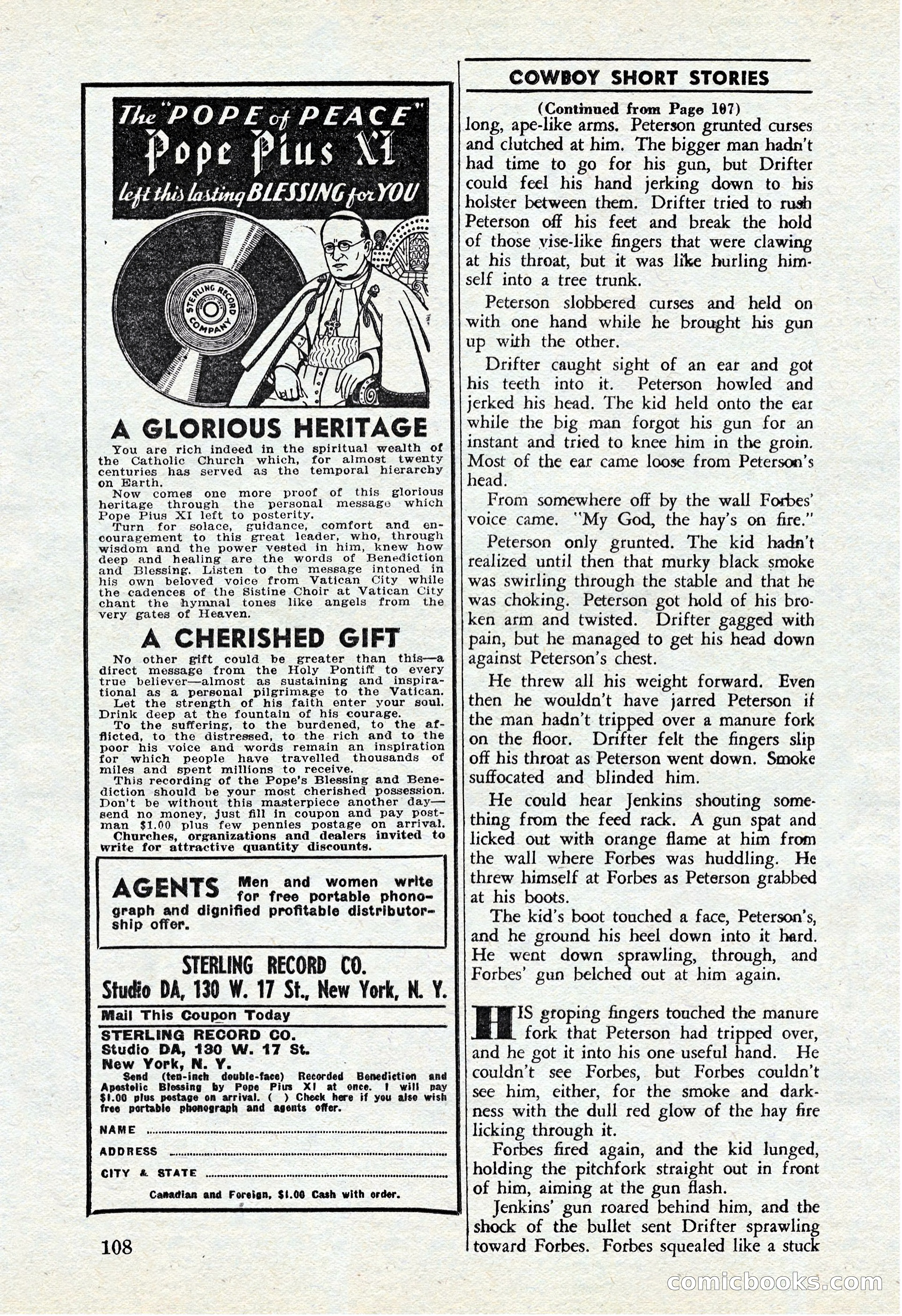 Cowboy Short Stories, November 1939 — page 107 of 114