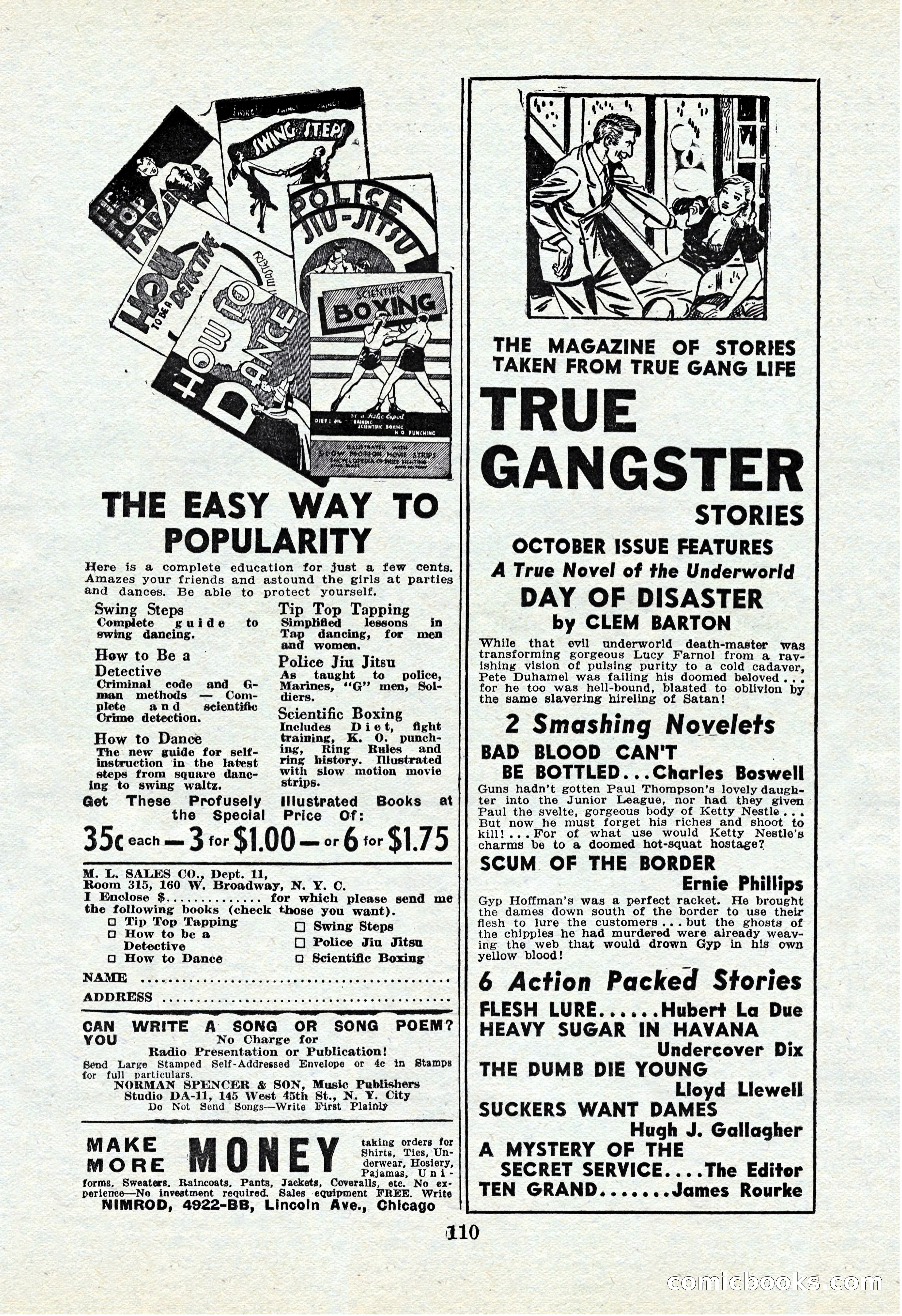 Cowboy Short Stories, November 1939 — page 109 of 114