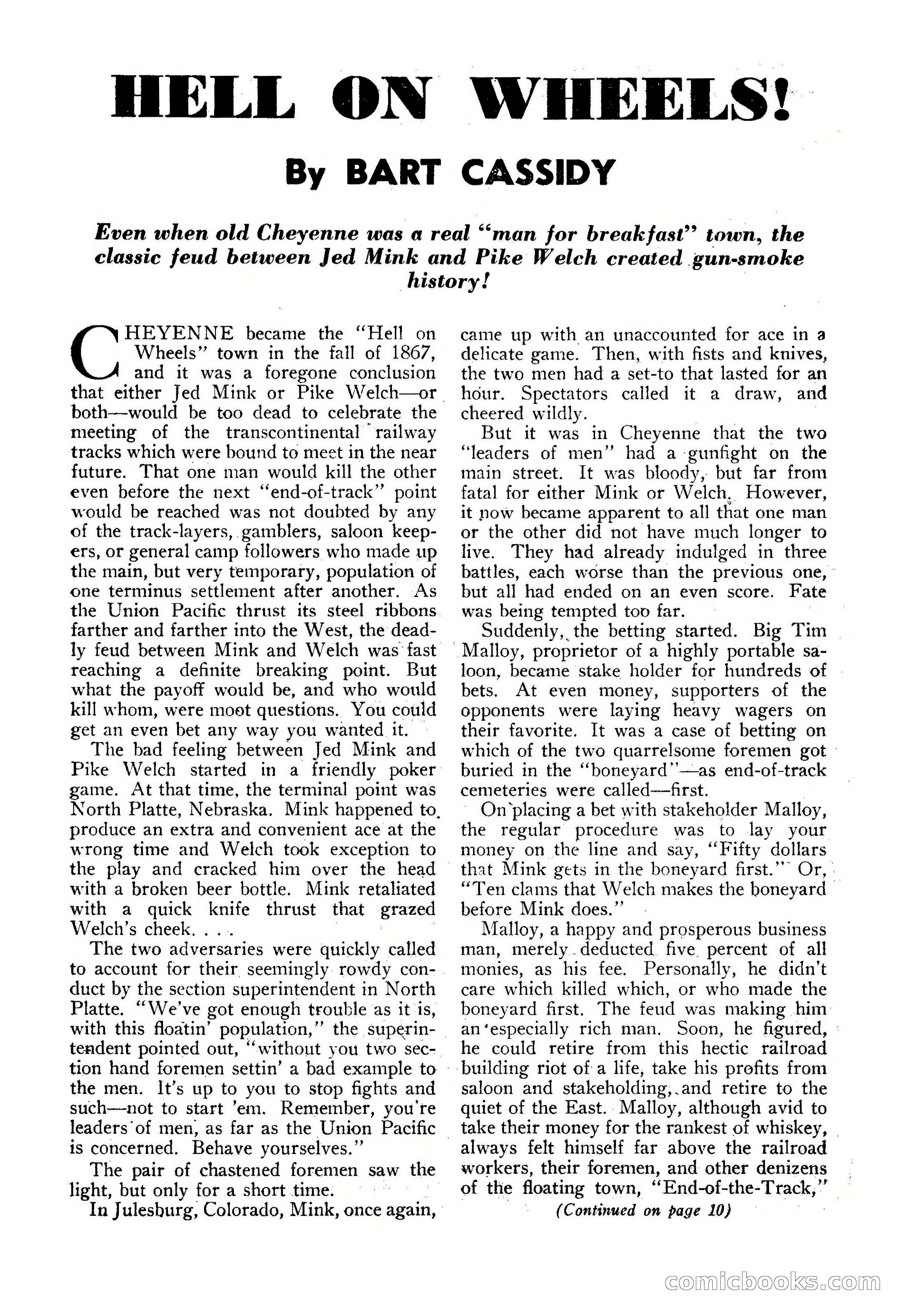 Fifteen Western Tales, January 1953 — page 8 of 116