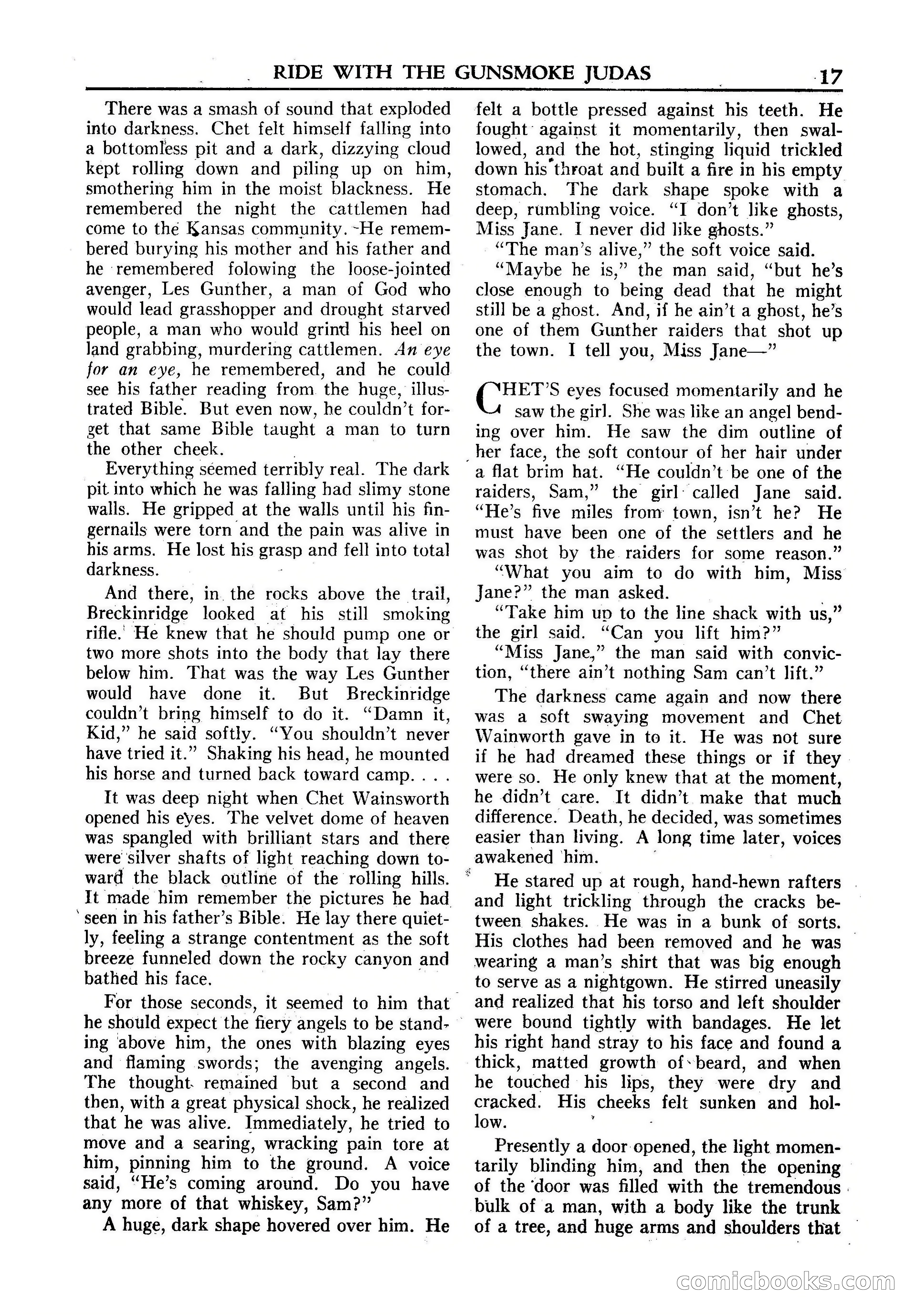 Fifteen Western Tales, January 1953 — page 17 of 116