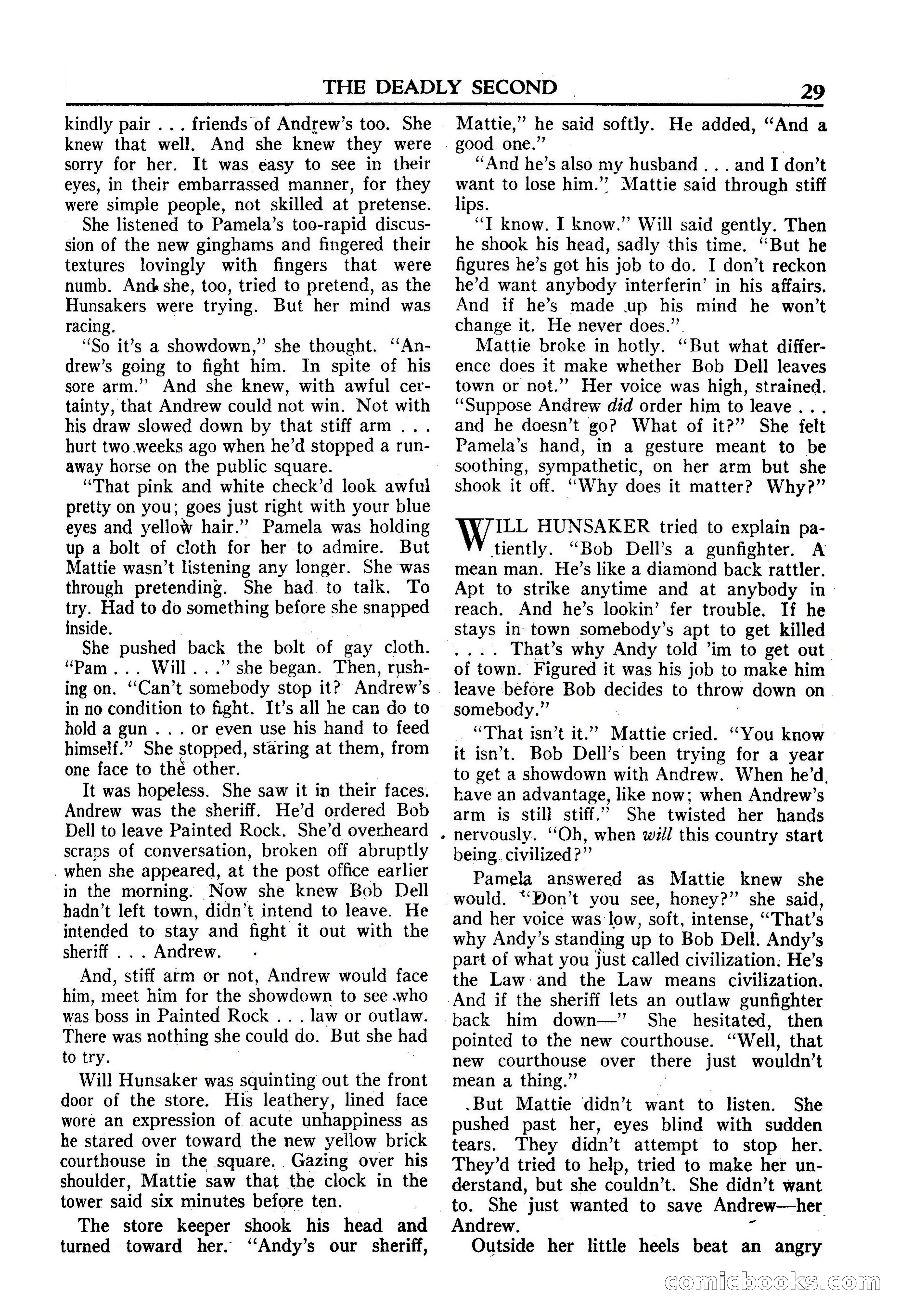 Fifteen Western Tales, January 1953 — page 29 of 116