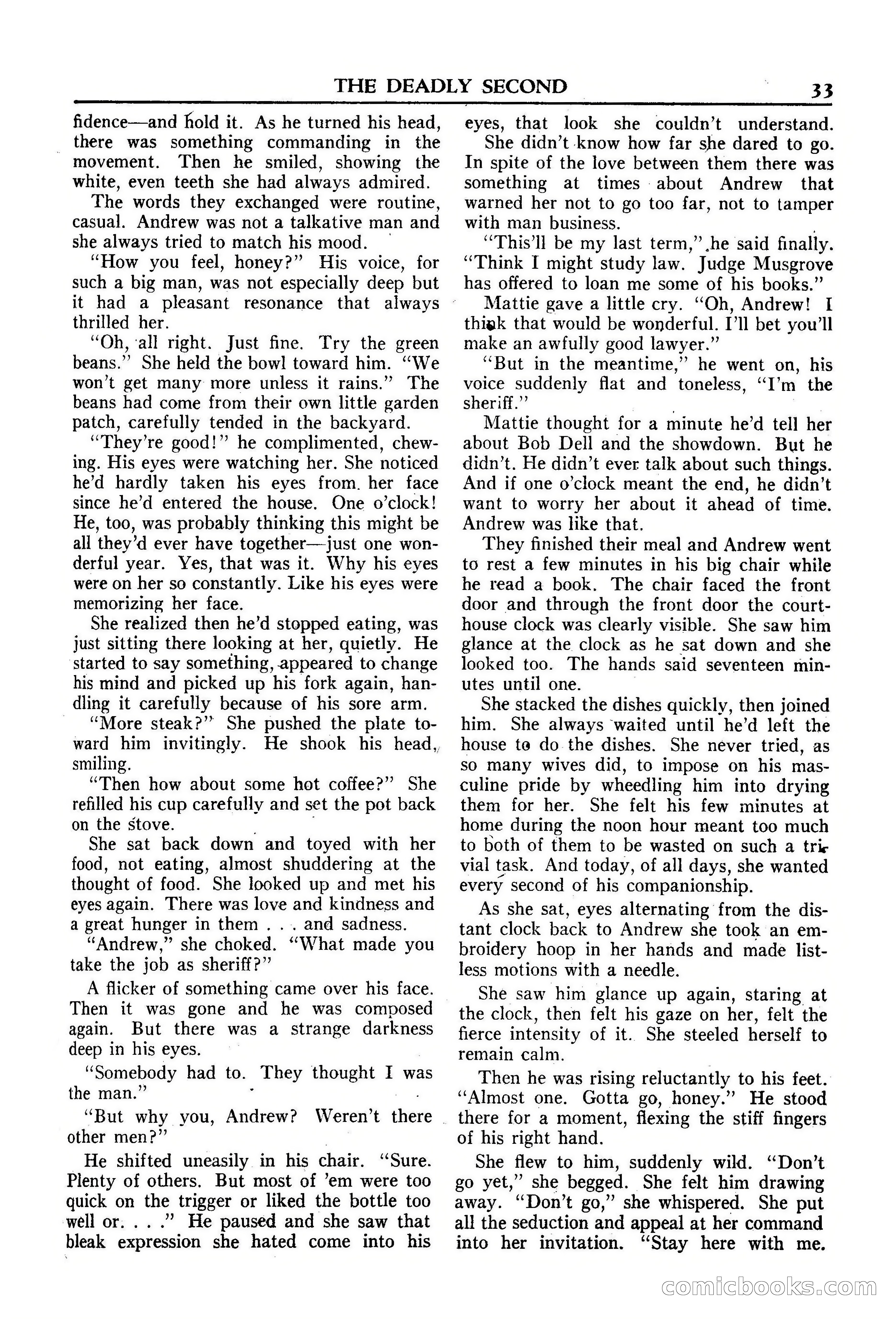 Fifteen Western Tales, January 1953 — page 33 of 116