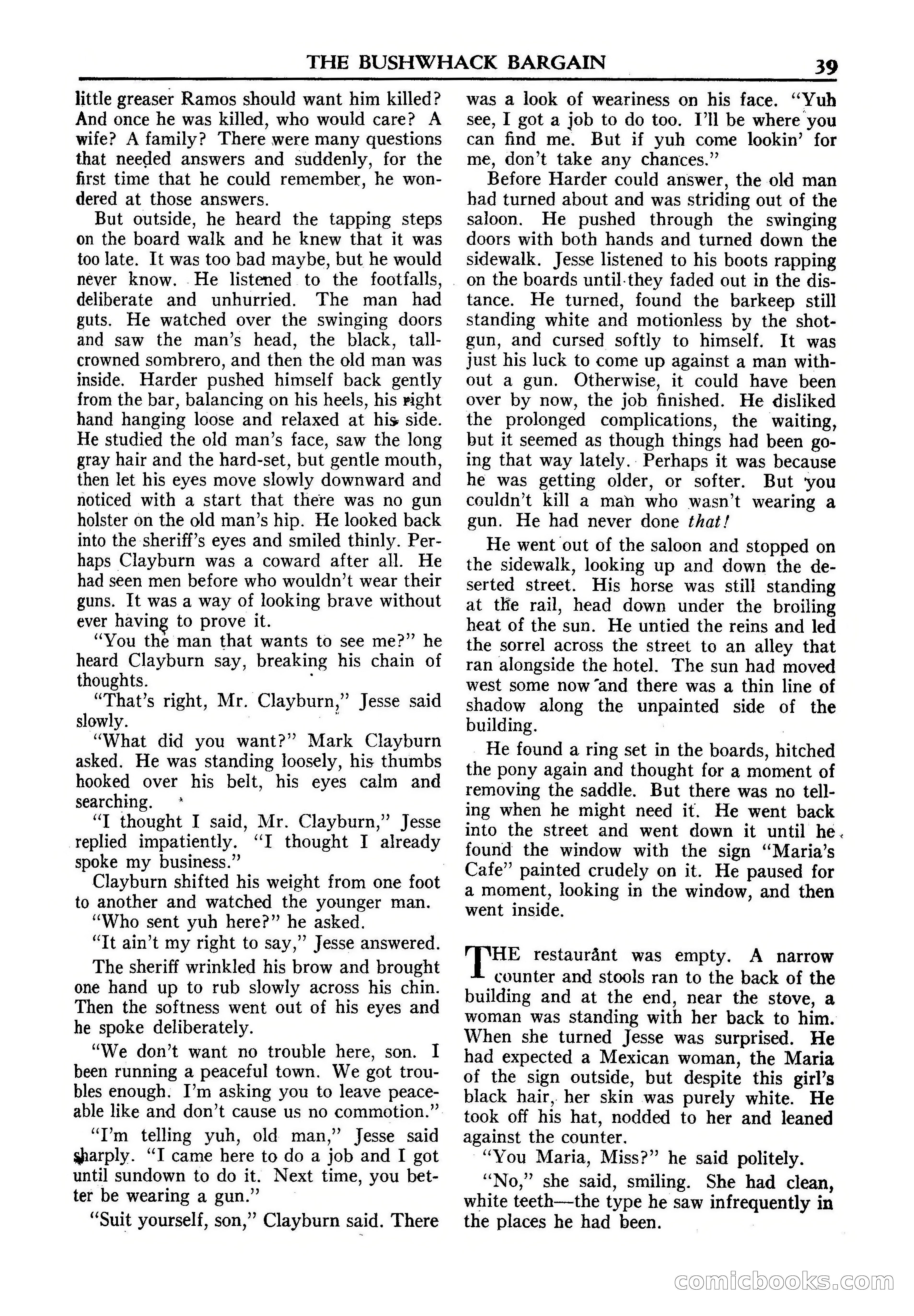 Fifteen Western Tales, January 1953 — page 39 of 116