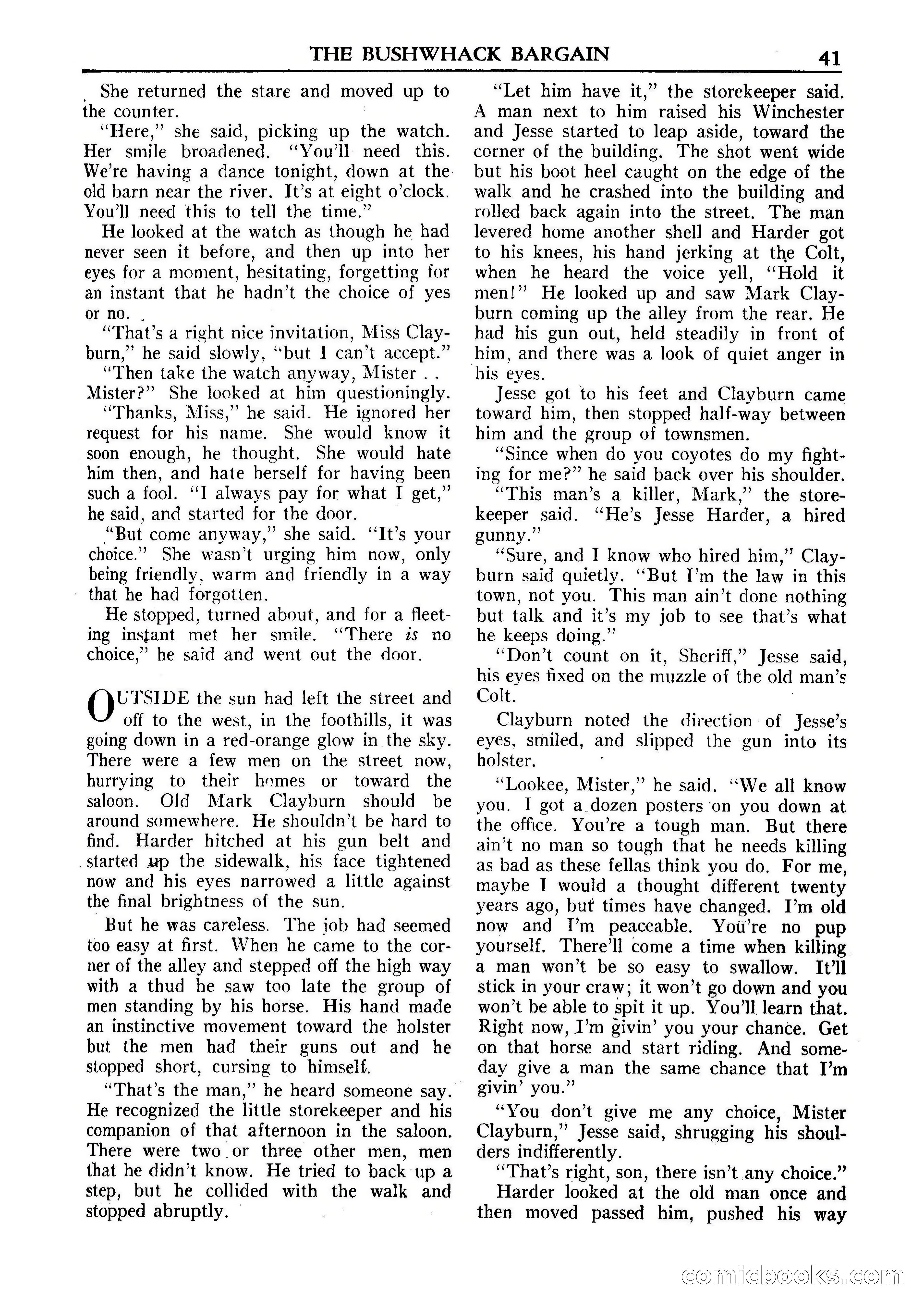 Fifteen Western Tales, January 1953 — page 41 of 116