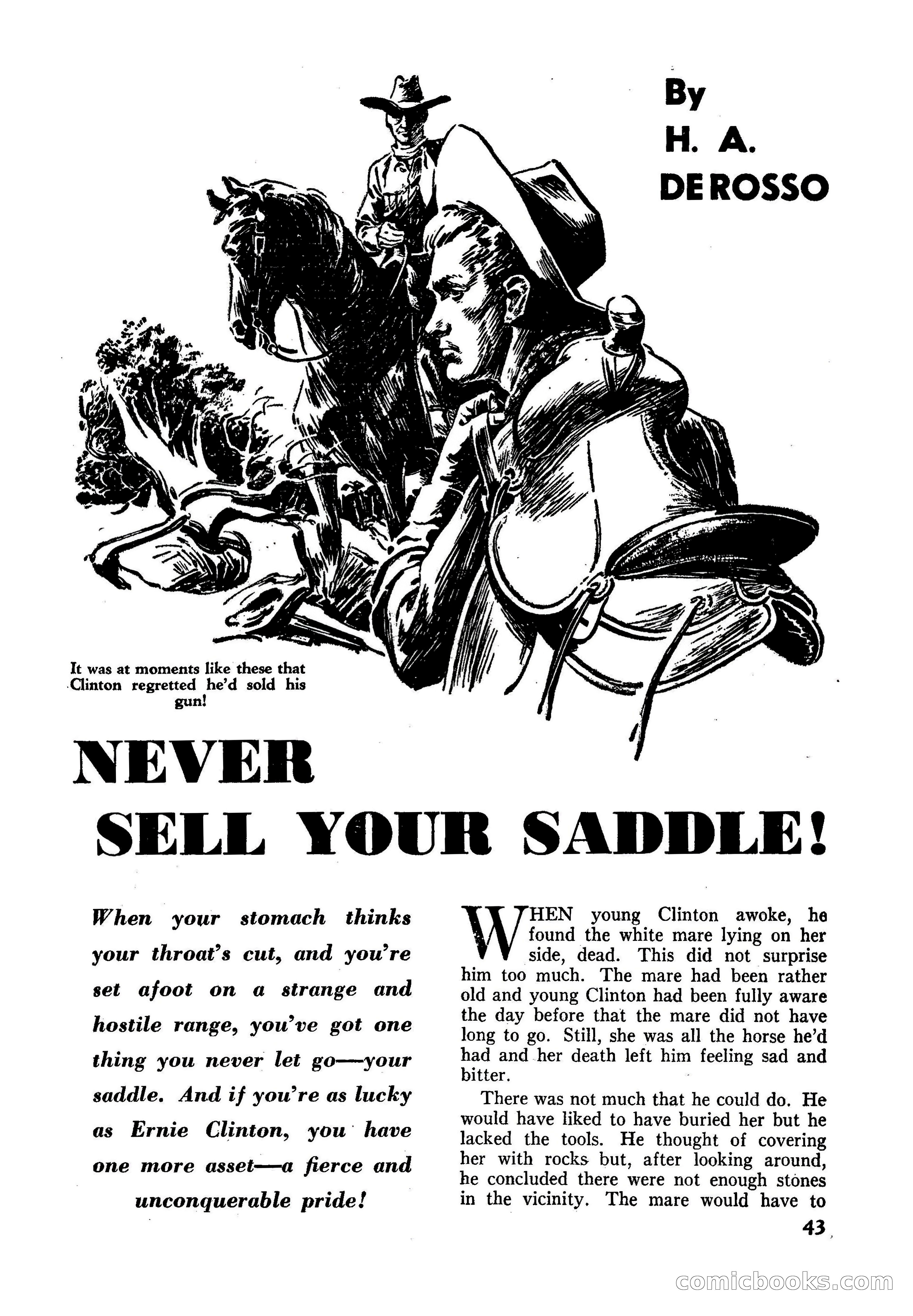 Fifteen Western Tales, January 1953 — page 43 of 116