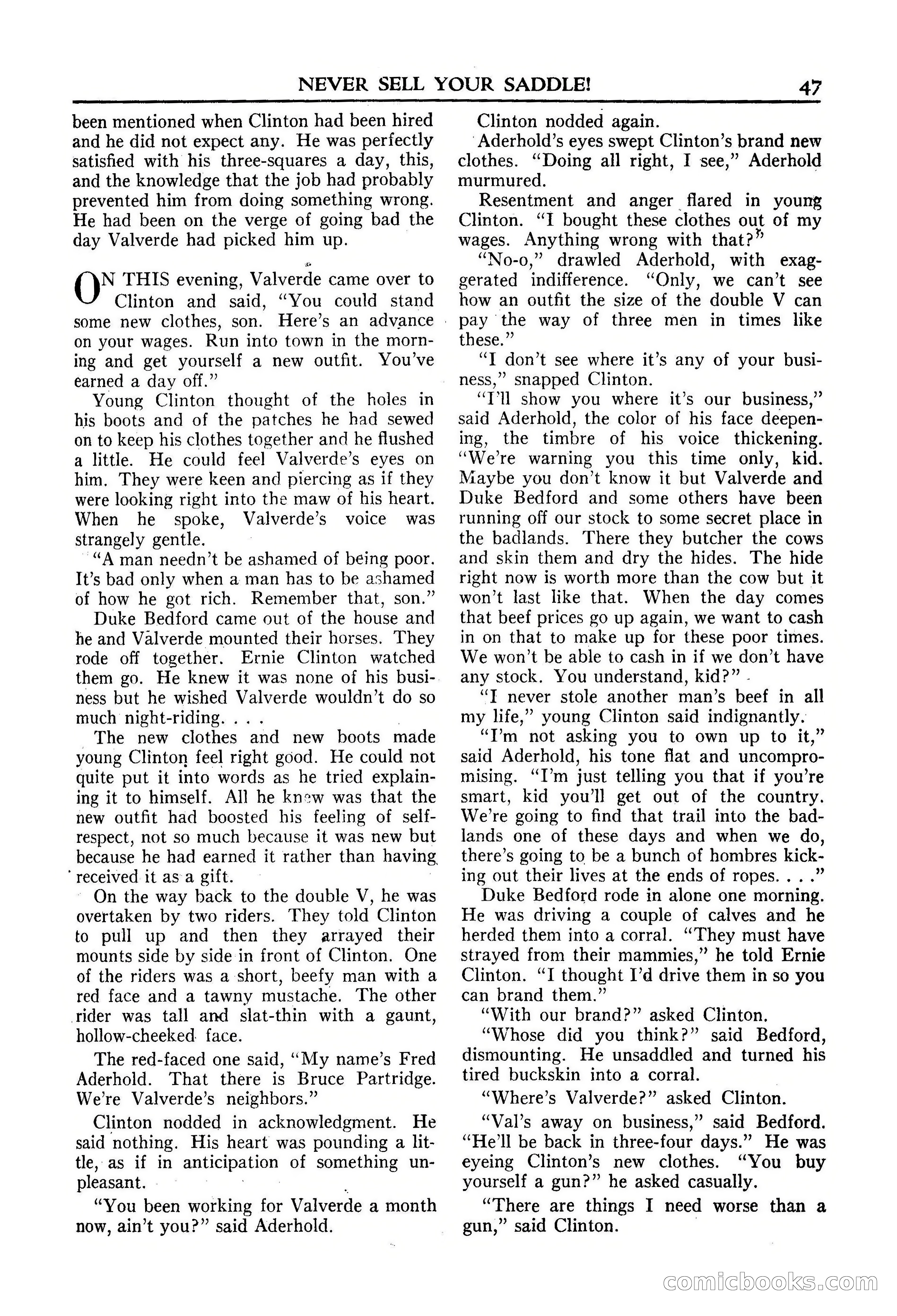 Fifteen Western Tales, January 1953 — page 47 of 116