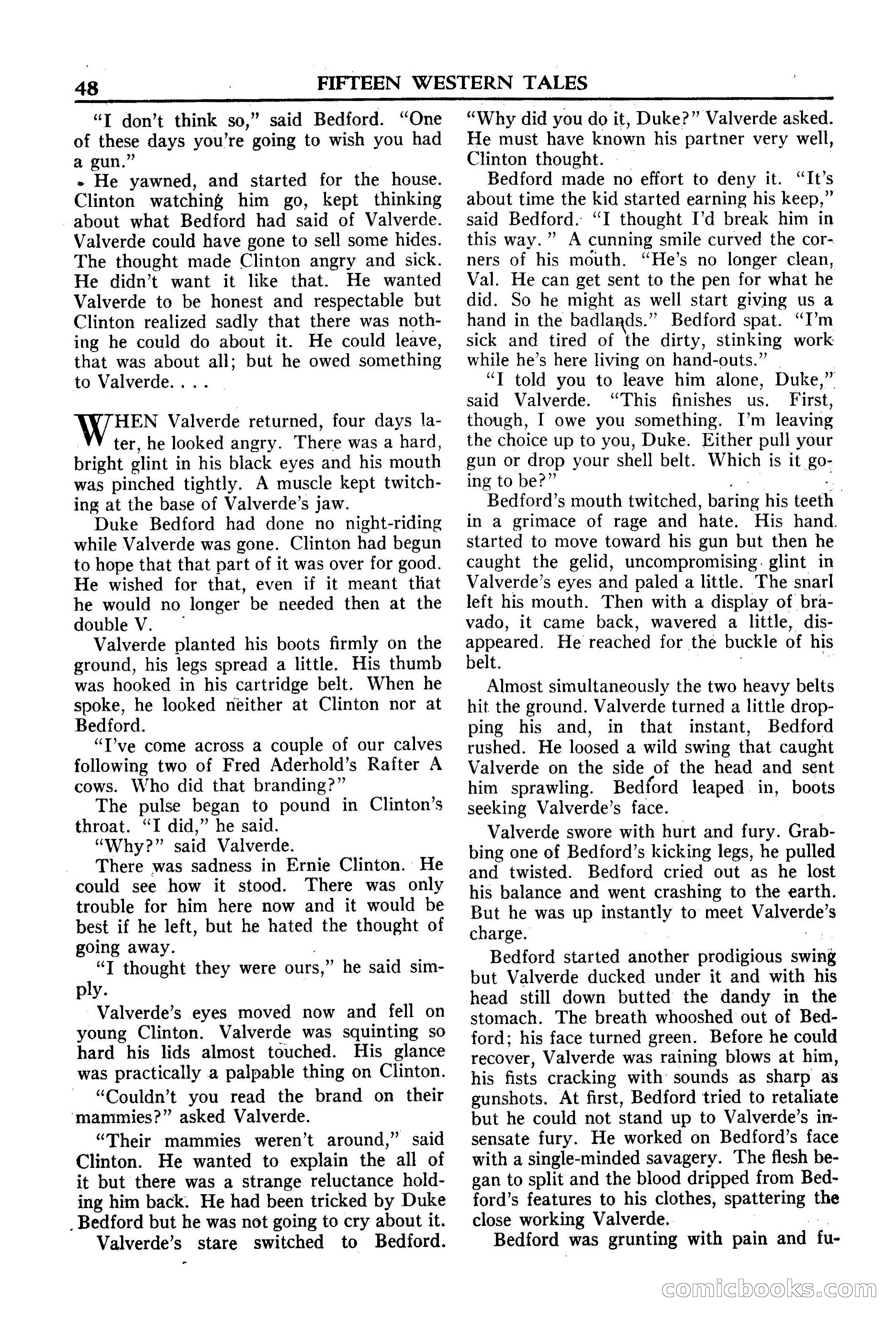 Fifteen Western Tales, January 1953 — page 48 of 116
