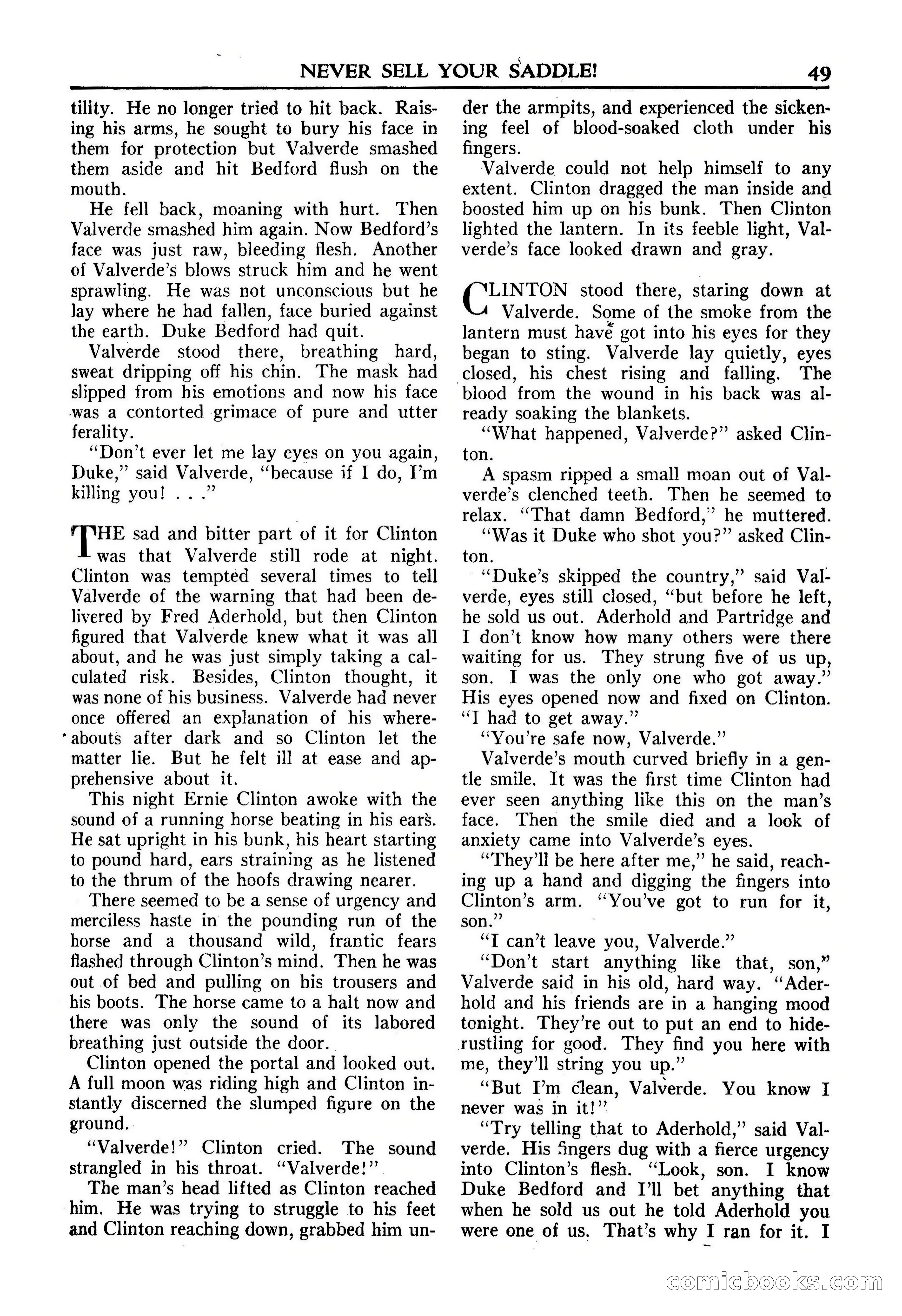Fifteen Western Tales, January 1953 — page 49 of 116