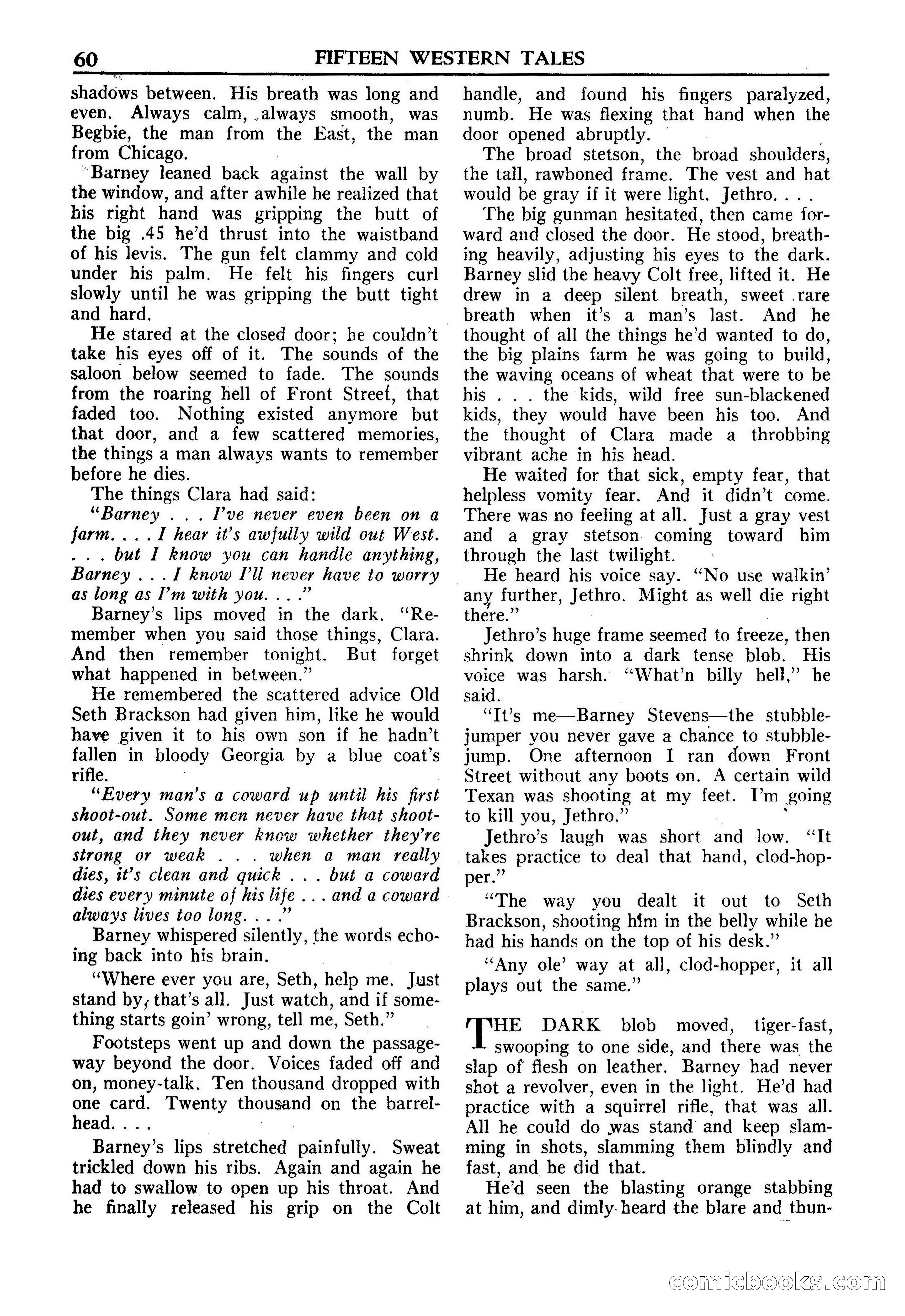Fifteen Western Tales, January 1953 — page 60 of 116