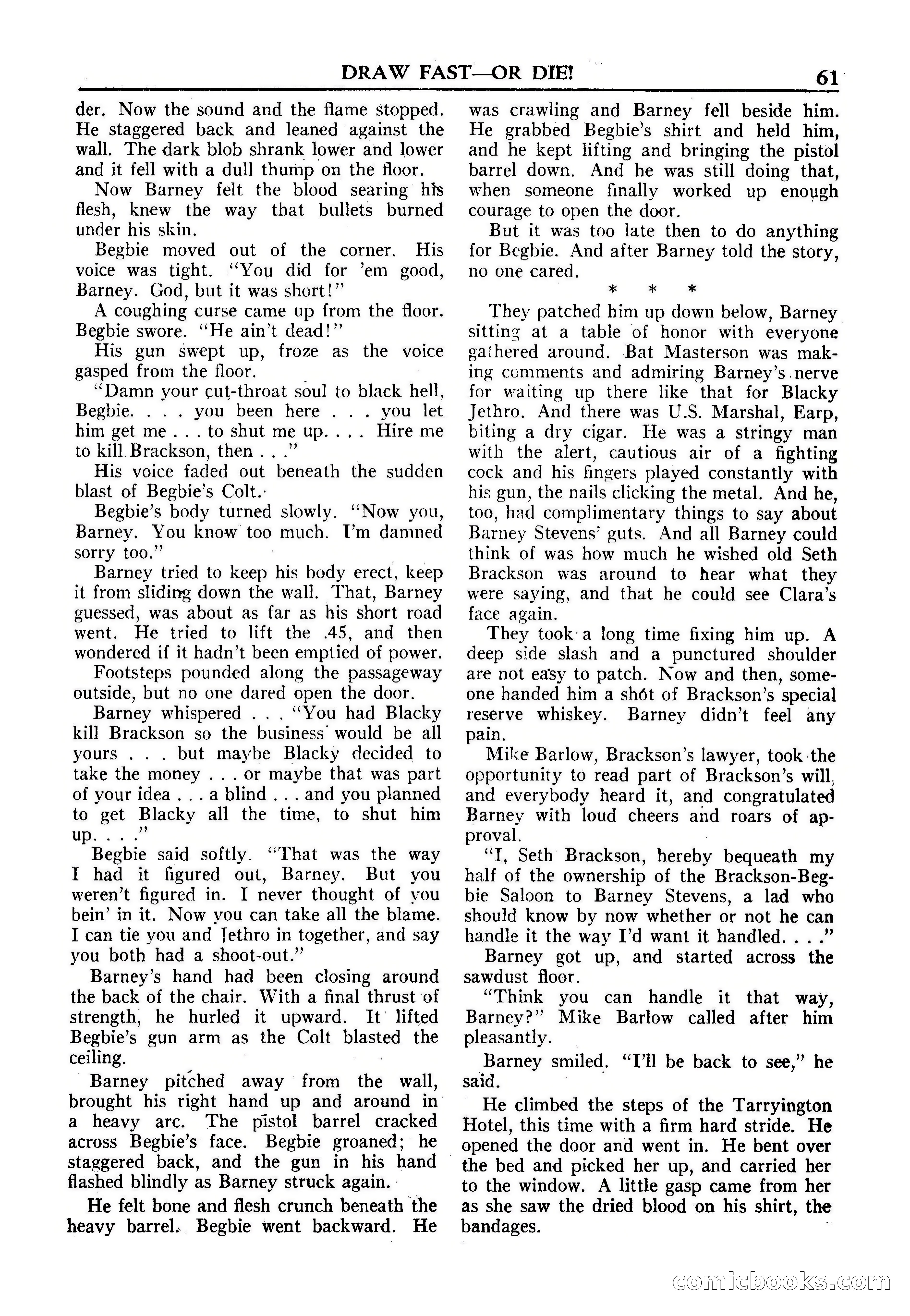 Fifteen Western Tales, January 1953 — page 61 of 116