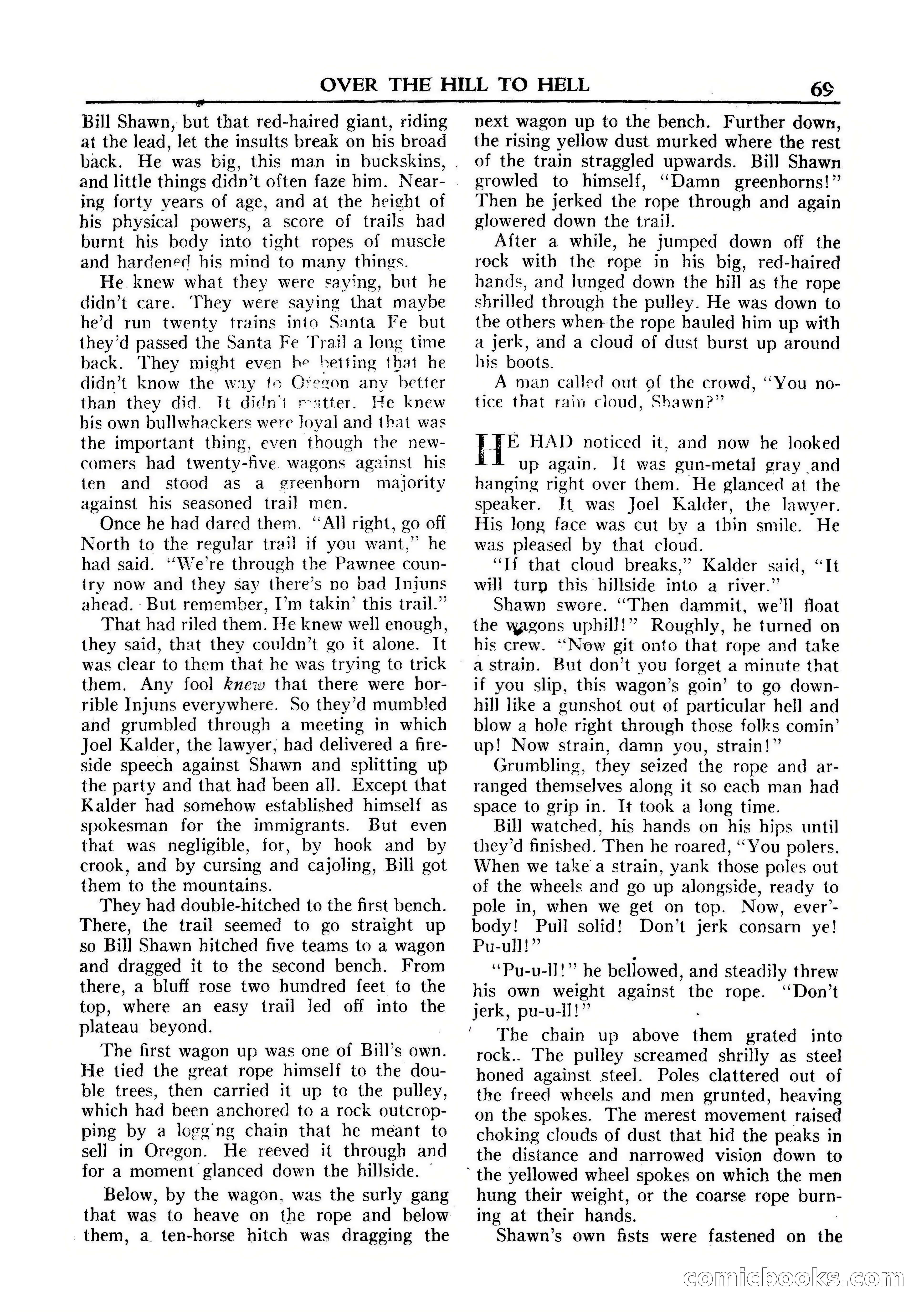 Fifteen Western Tales, January 1953 — page 69 of 116