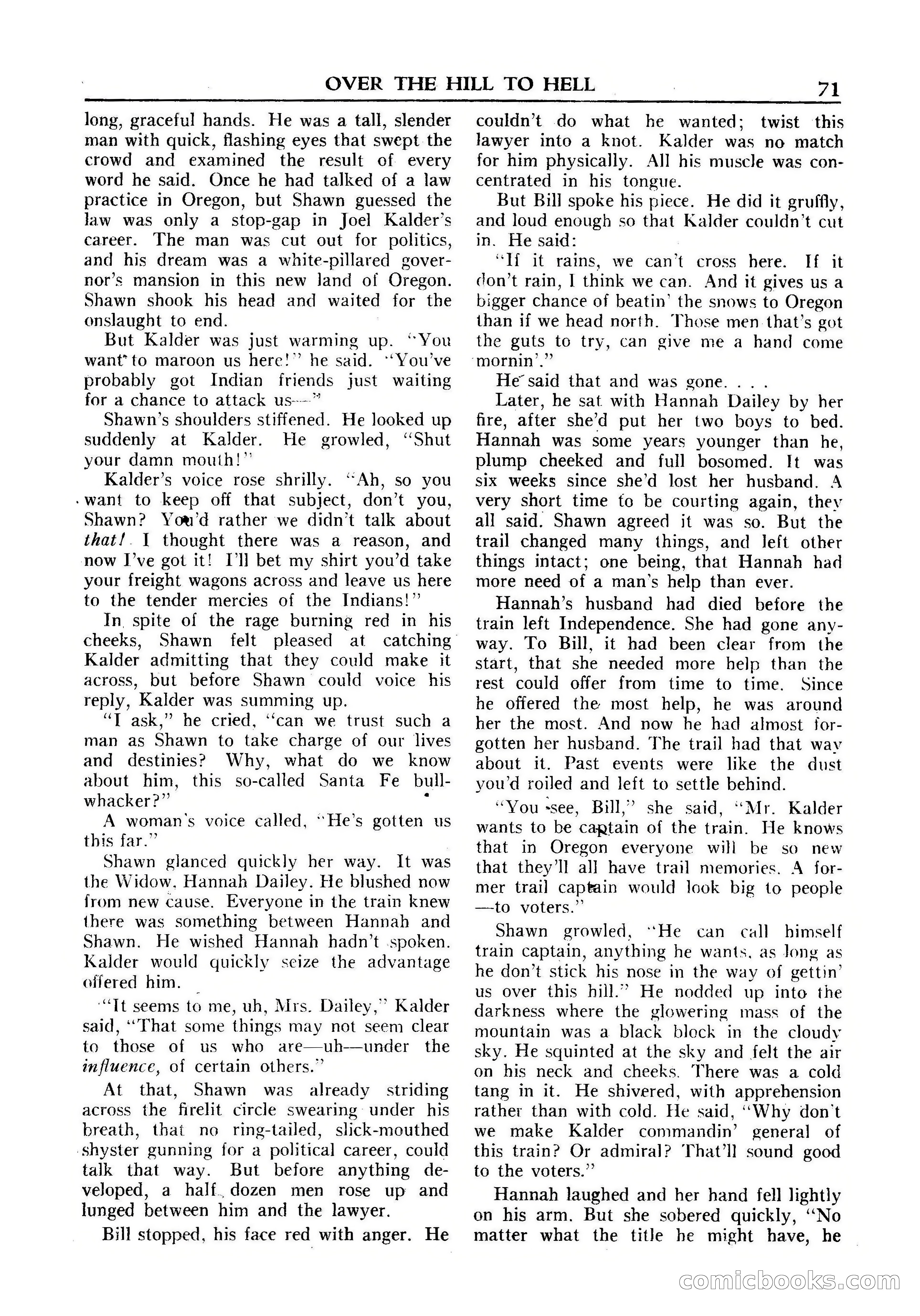 Fifteen Western Tales, January 1953 — page 71 of 116