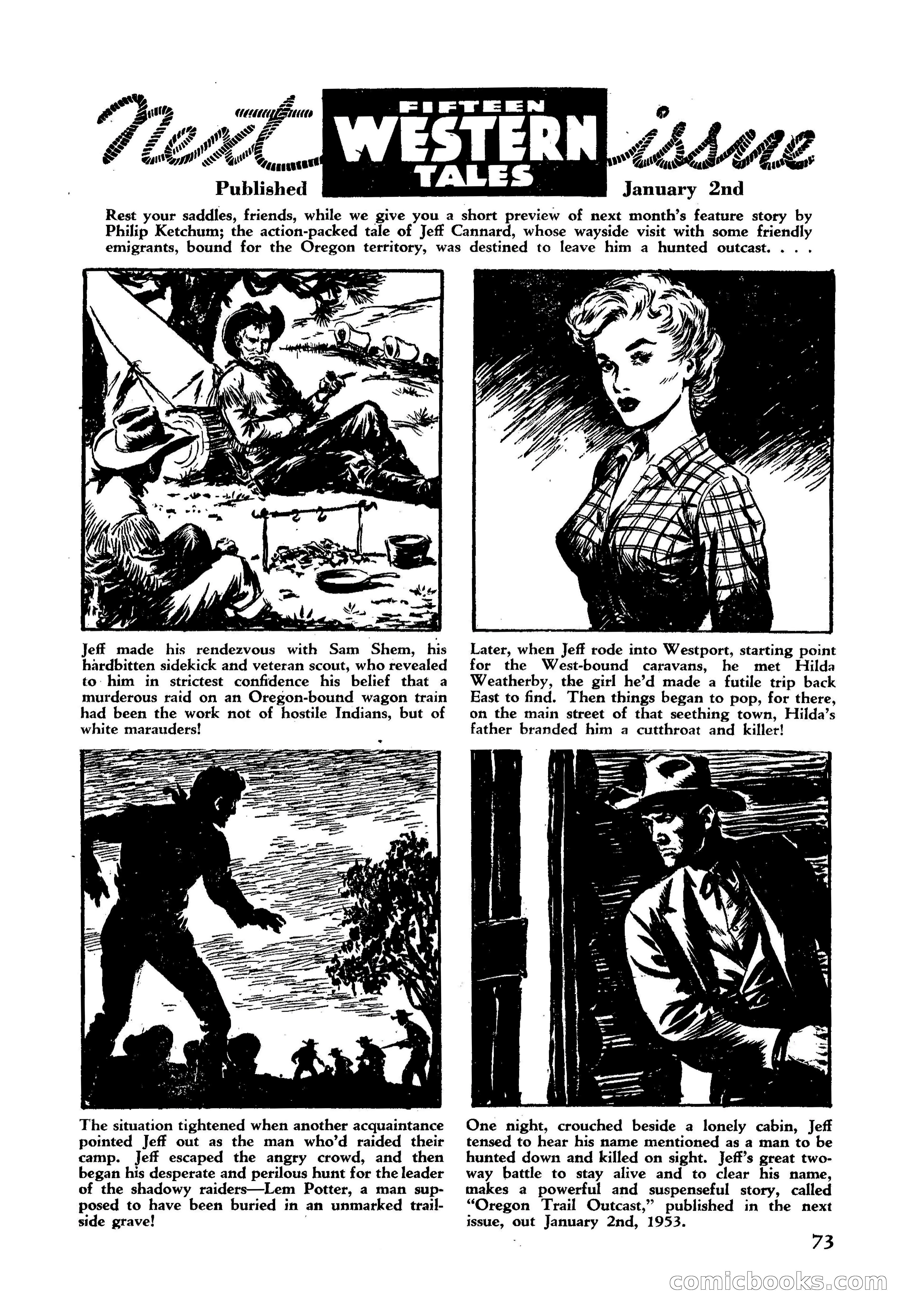 Fifteen Western Tales, January 1953 — page 73 of 116