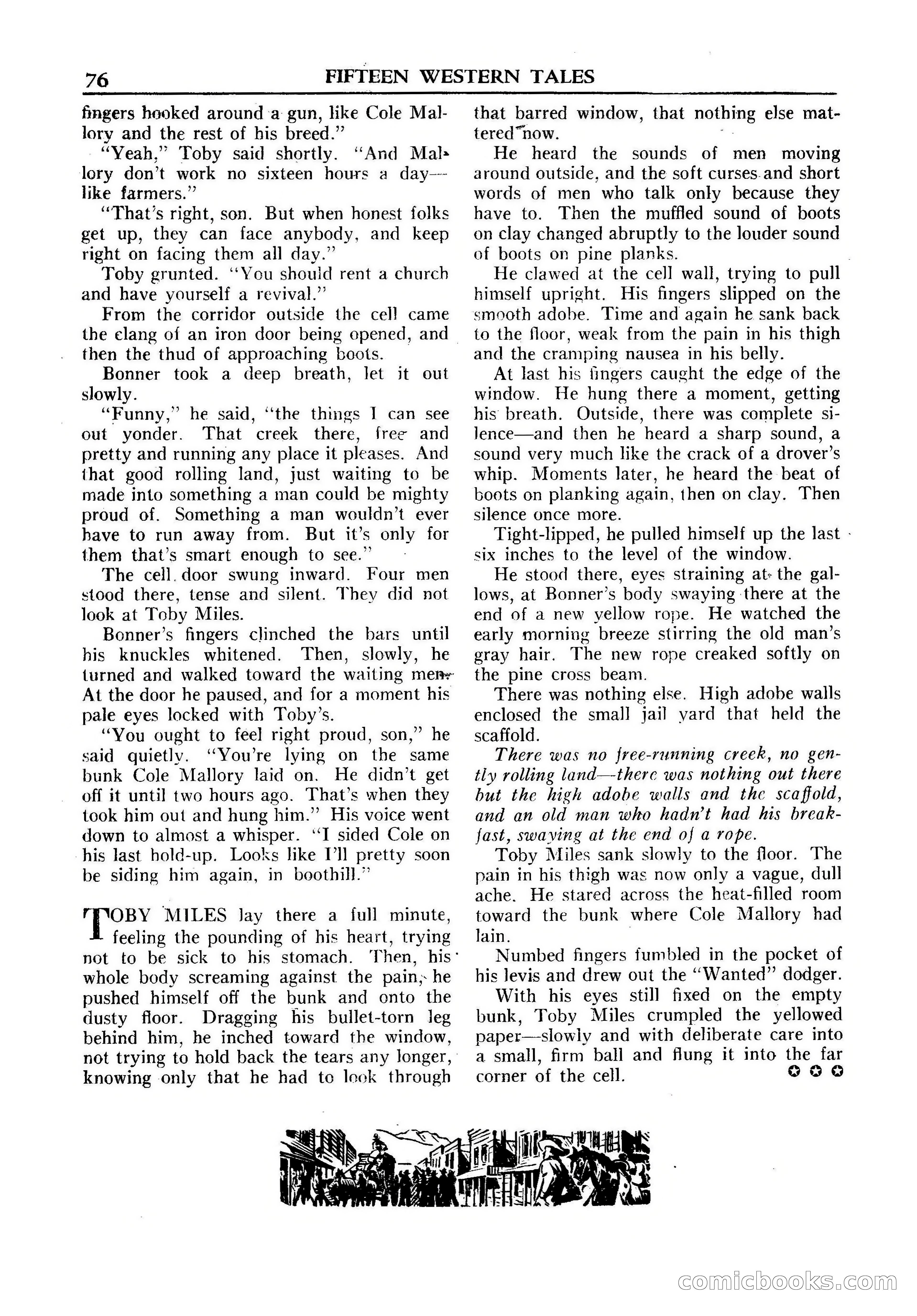 Fifteen Western Tales, January 1953 — page 76 of 116