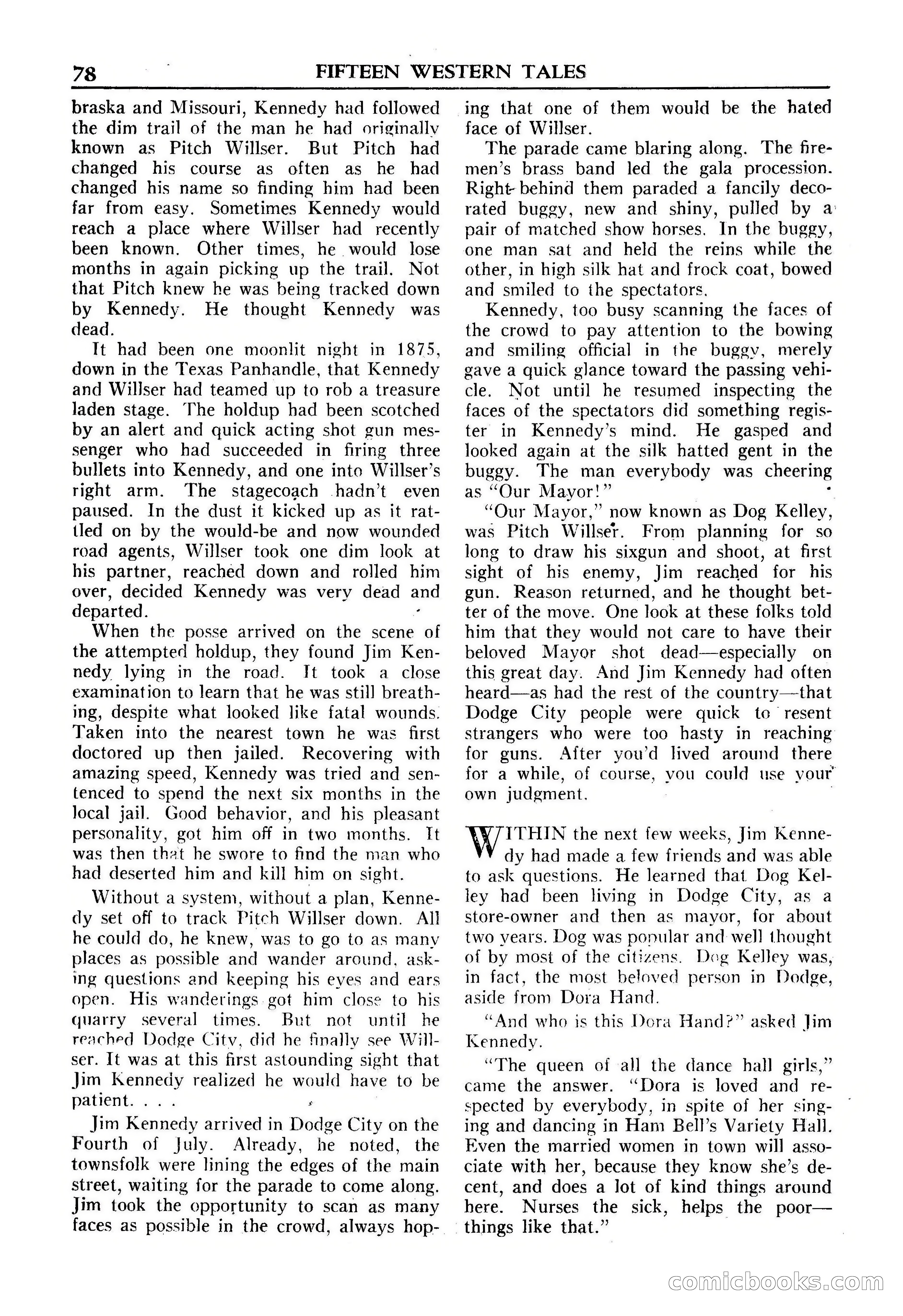 Fifteen Western Tales, January 1953 — page 78 of 116