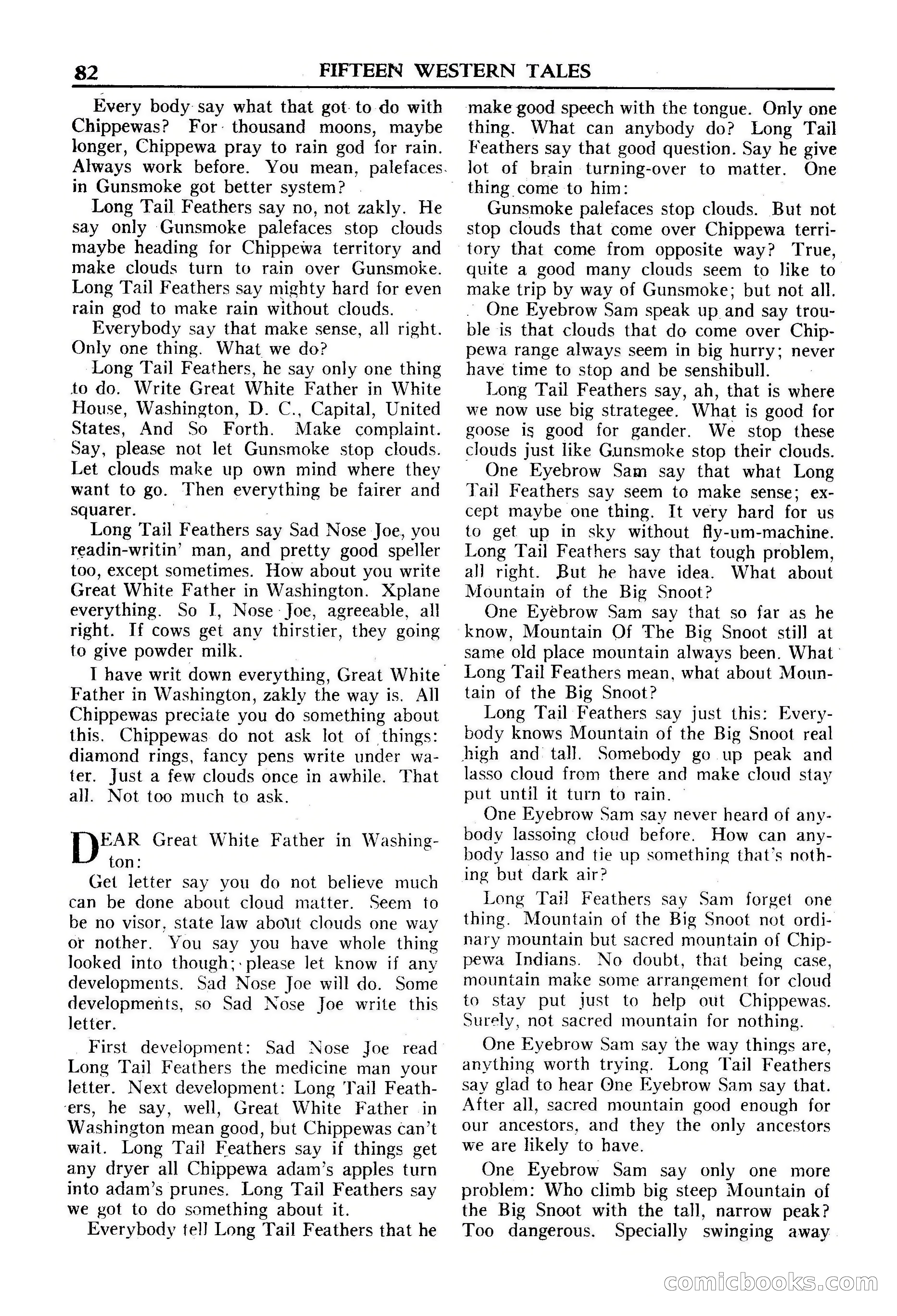 Fifteen Western Tales, January 1953 — page 82 of 116