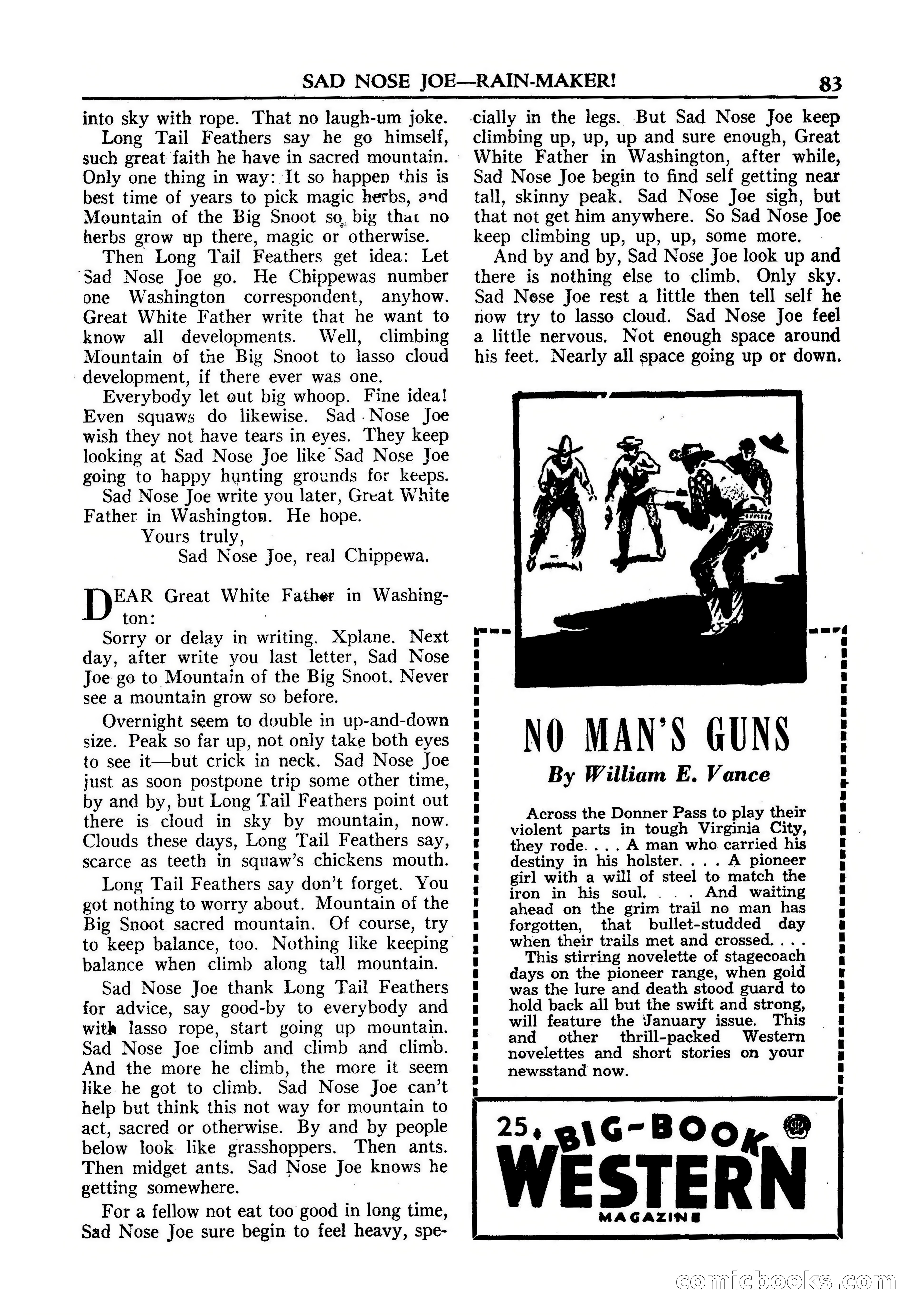 Fifteen Western Tales, January 1953 — page 83 of 116