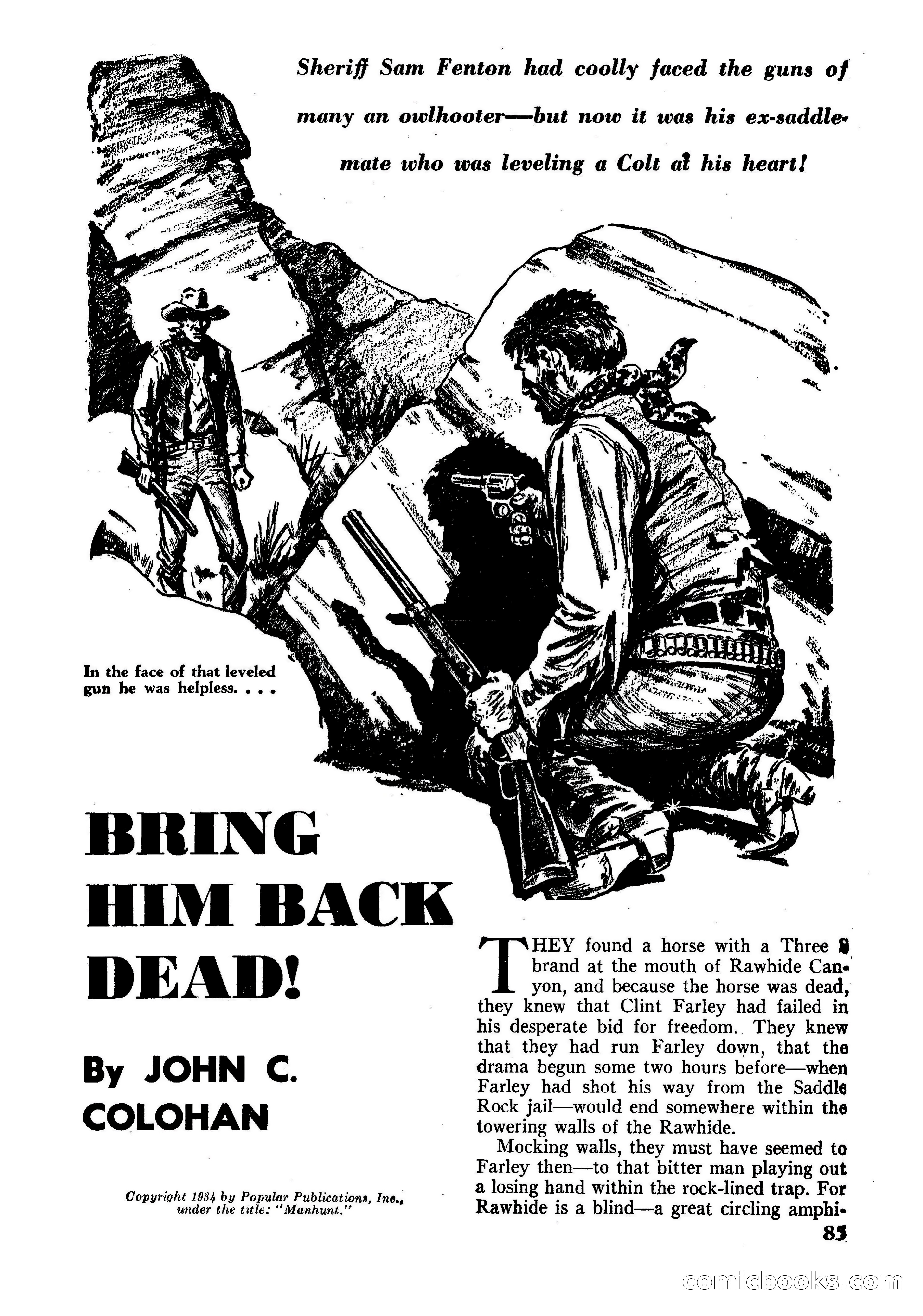 Fifteen Western Tales, January 1953 — page 85 of 116