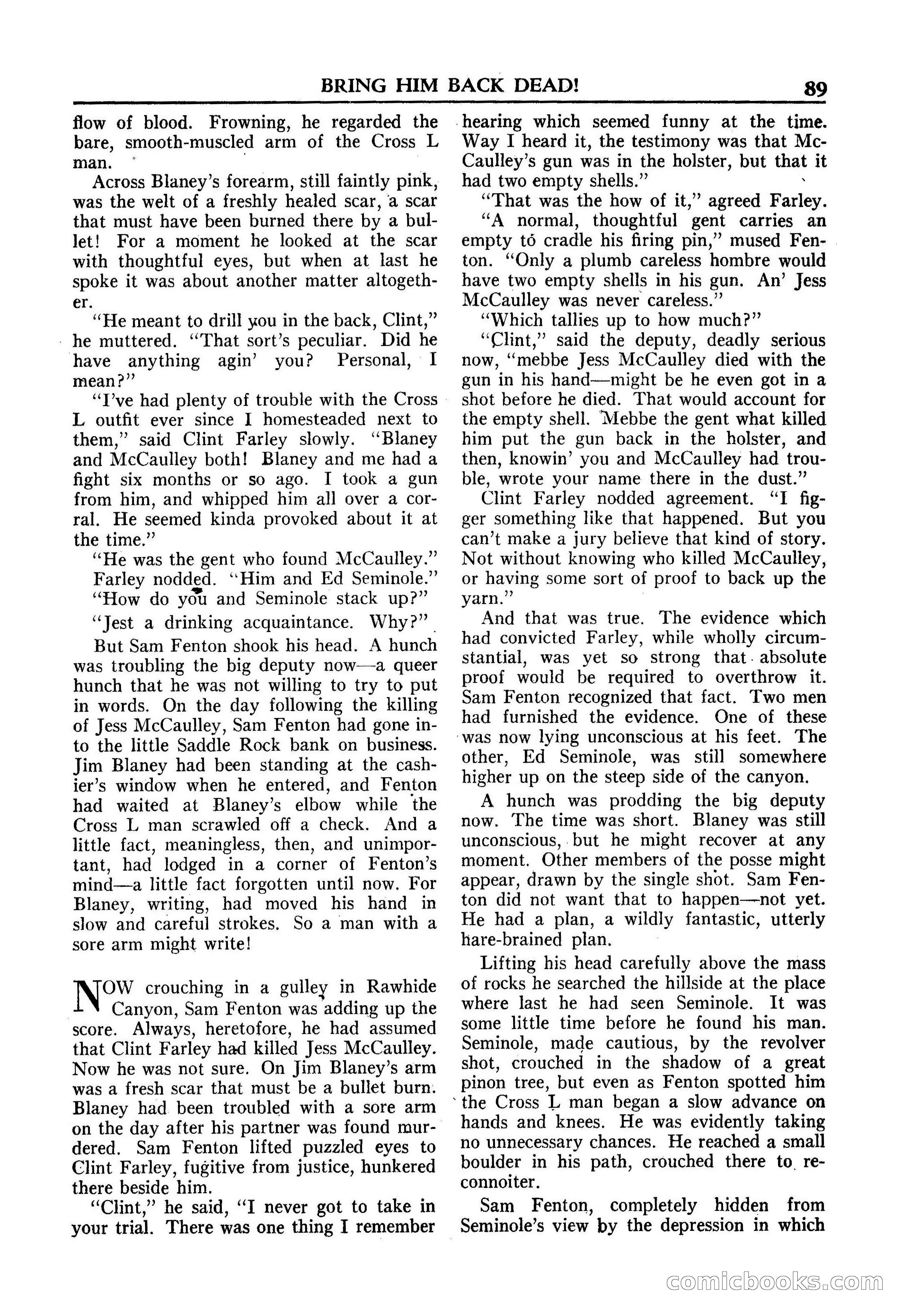 Fifteen Western Tales, January 1953 — page 89 of 116