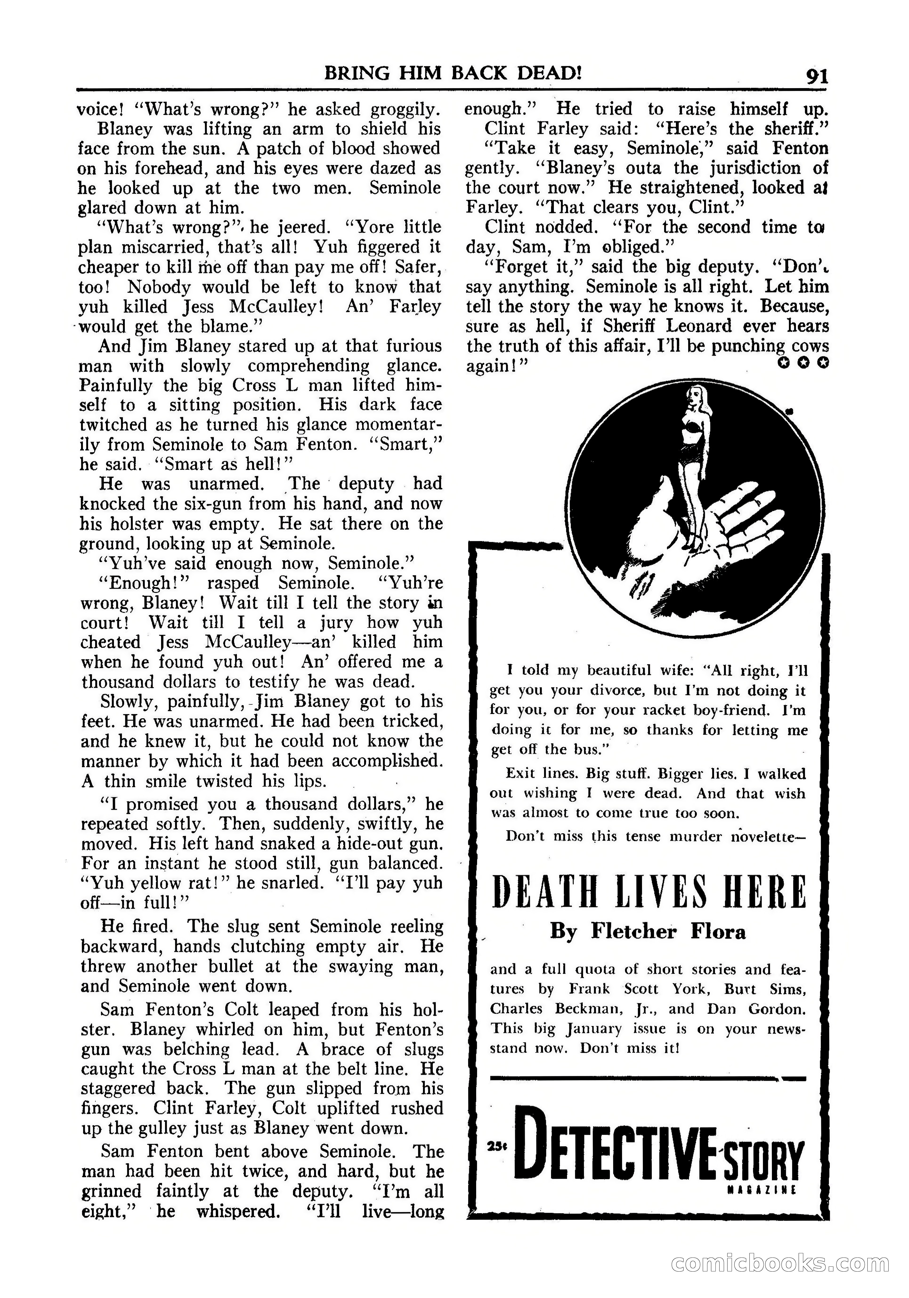 Fifteen Western Tales, January 1953 — page 91 of 116