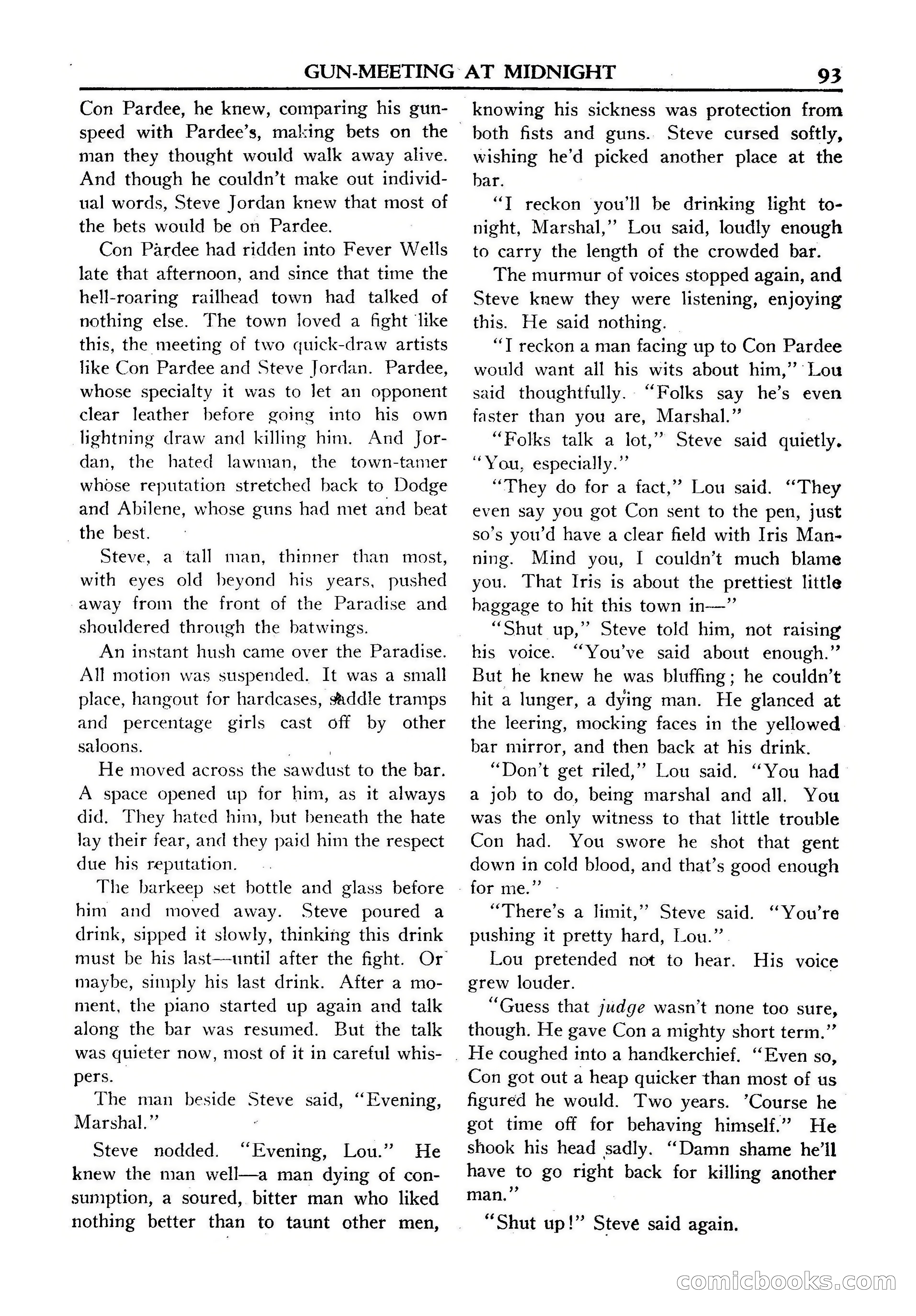 Fifteen Western Tales, January 1953 — page 93 of 116