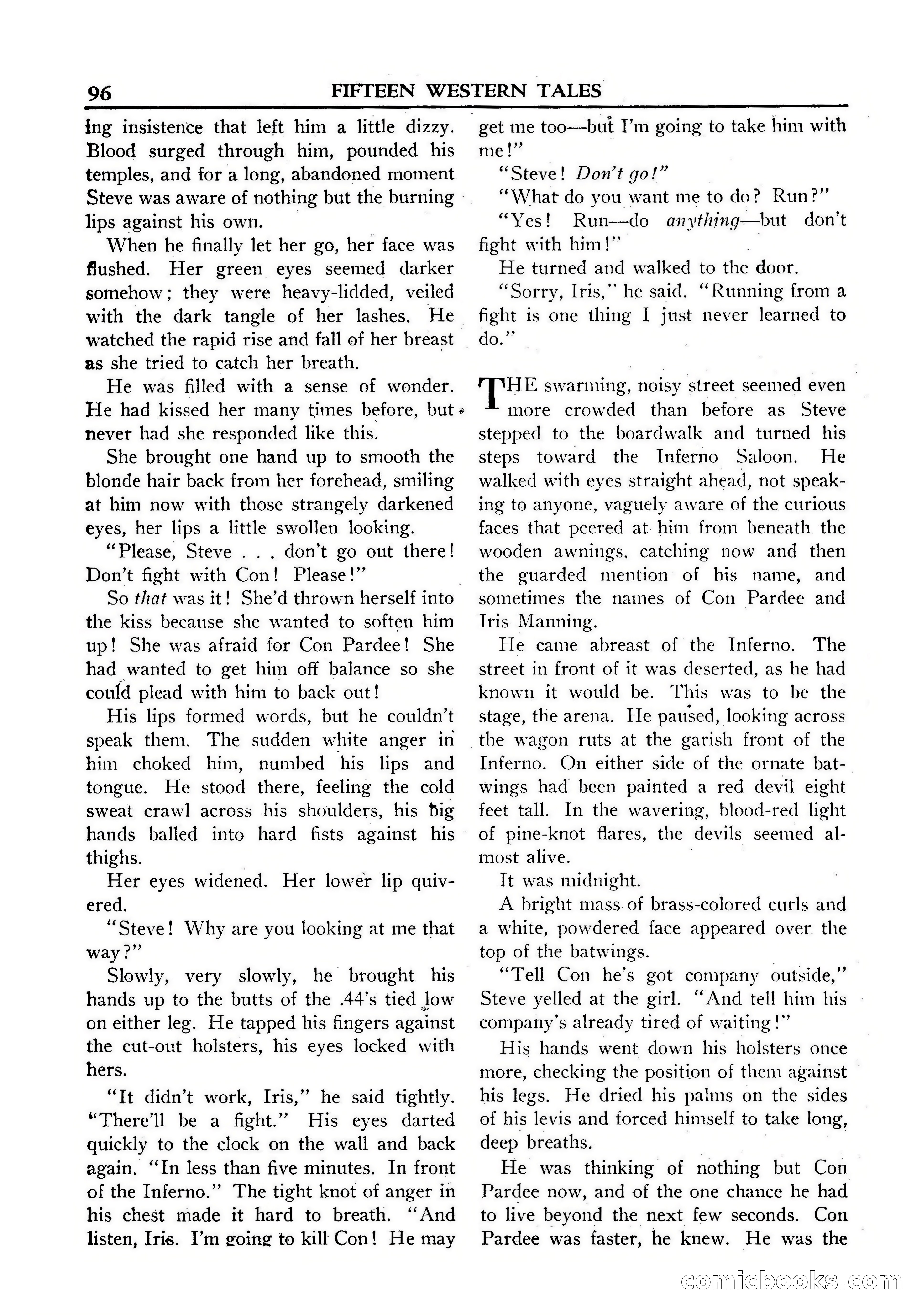 Fifteen Western Tales, January 1953 — page 96 of 116