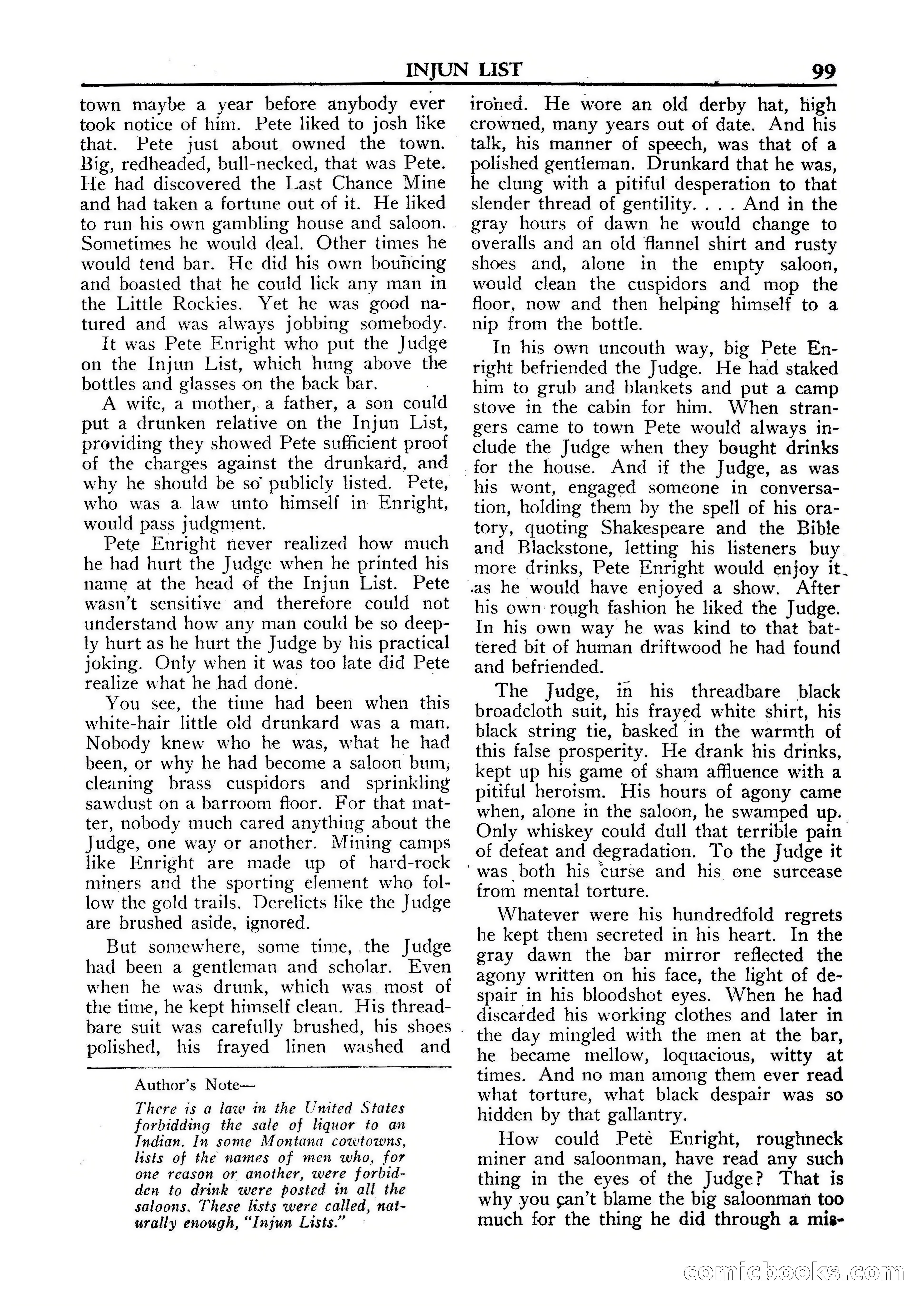 Fifteen Western Tales, January 1953 — page 99 of 116