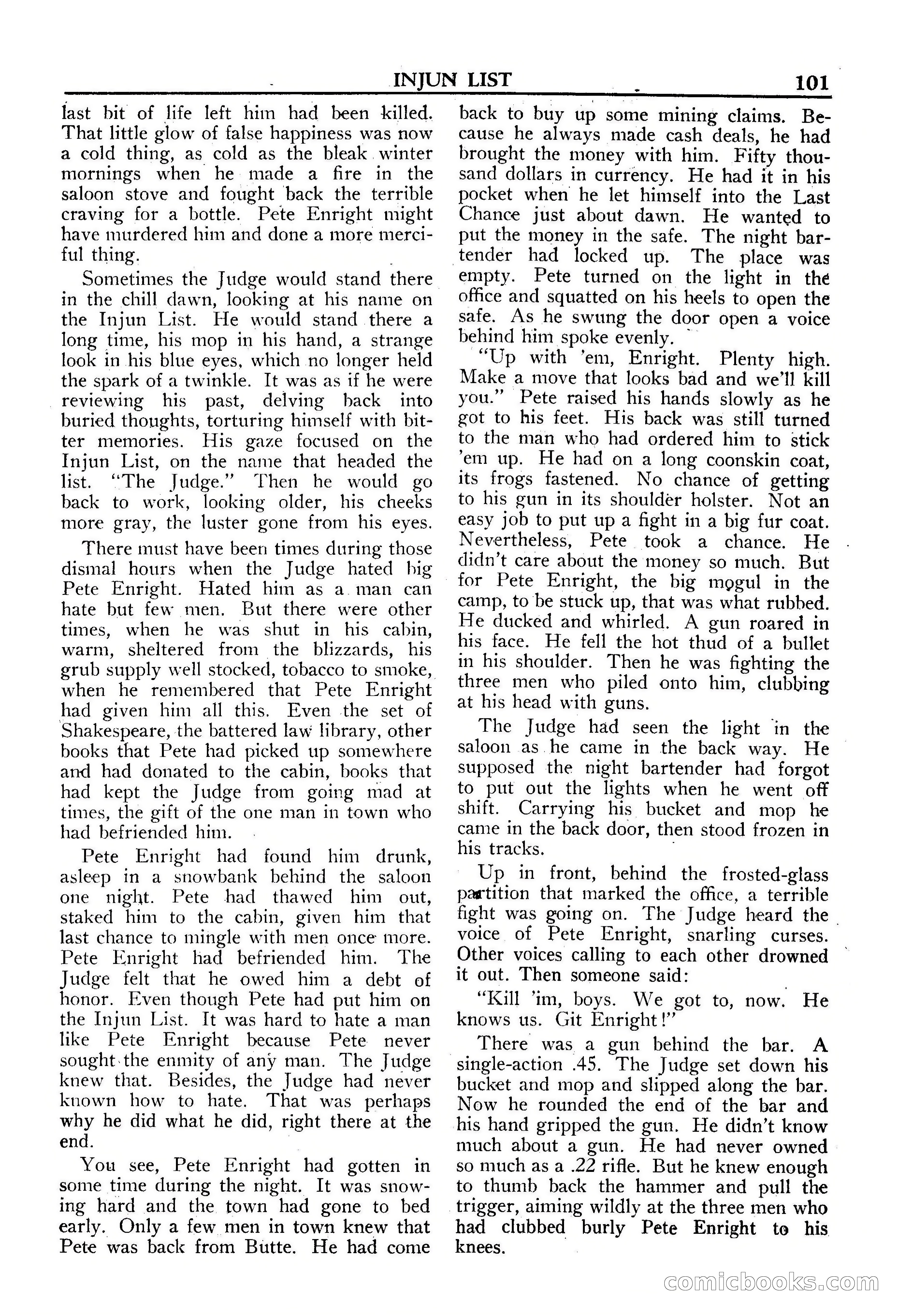 Fifteen Western Tales, January 1953 — page 101 of 116