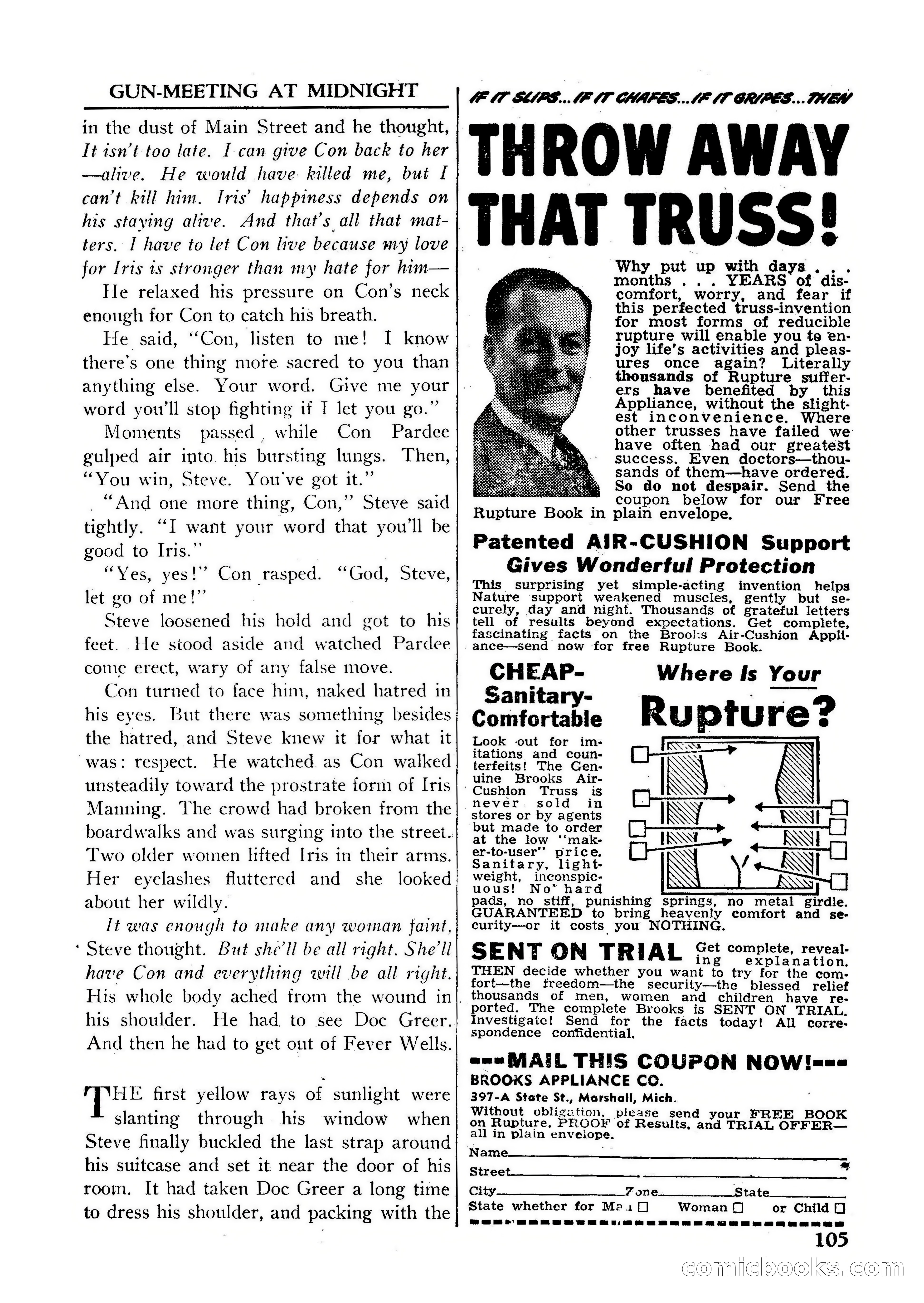 Fifteen Western Tales, January 1953 — page 105 of 116