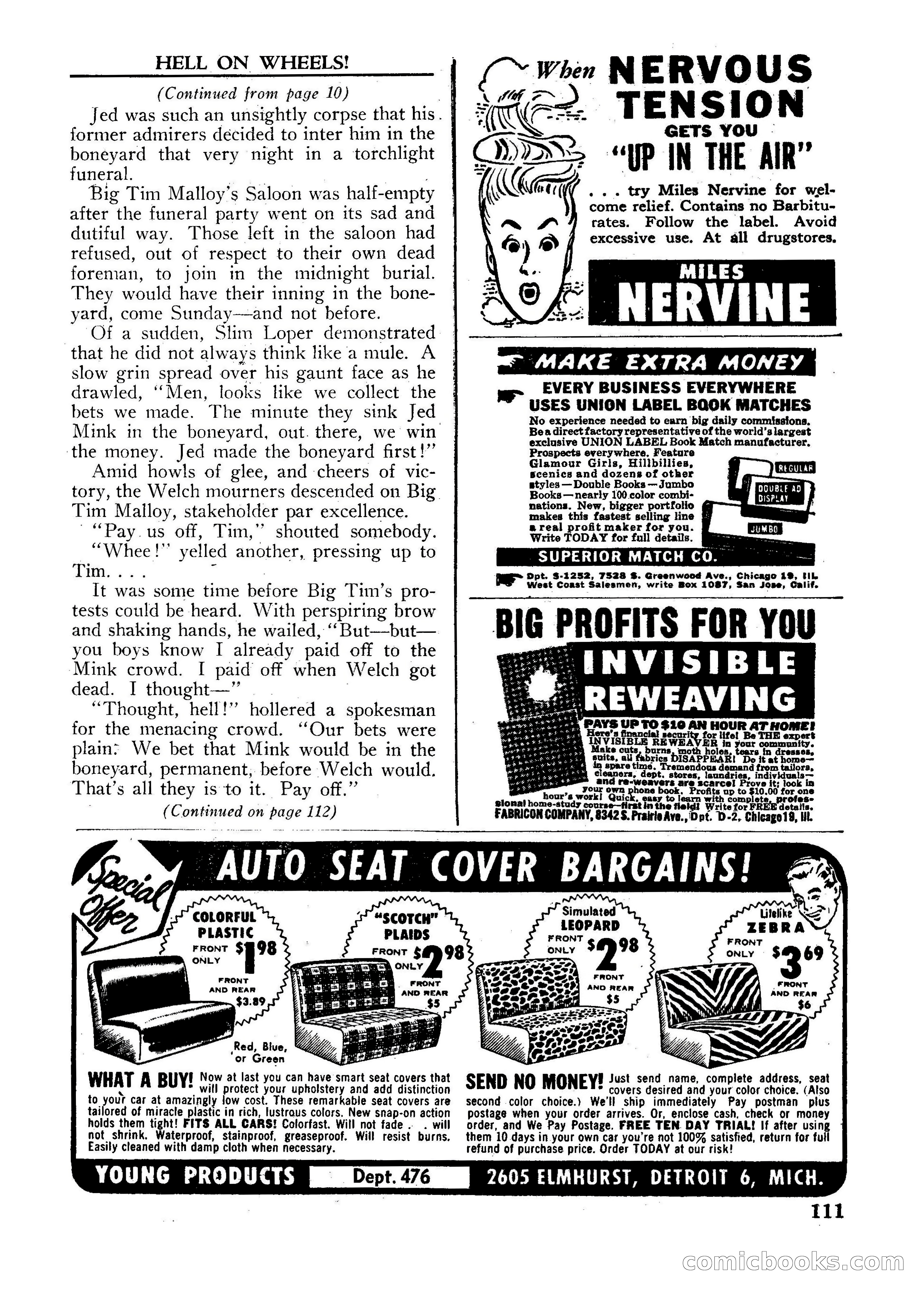 Fifteen Western Tales, January 1953 — page 111 of 116
