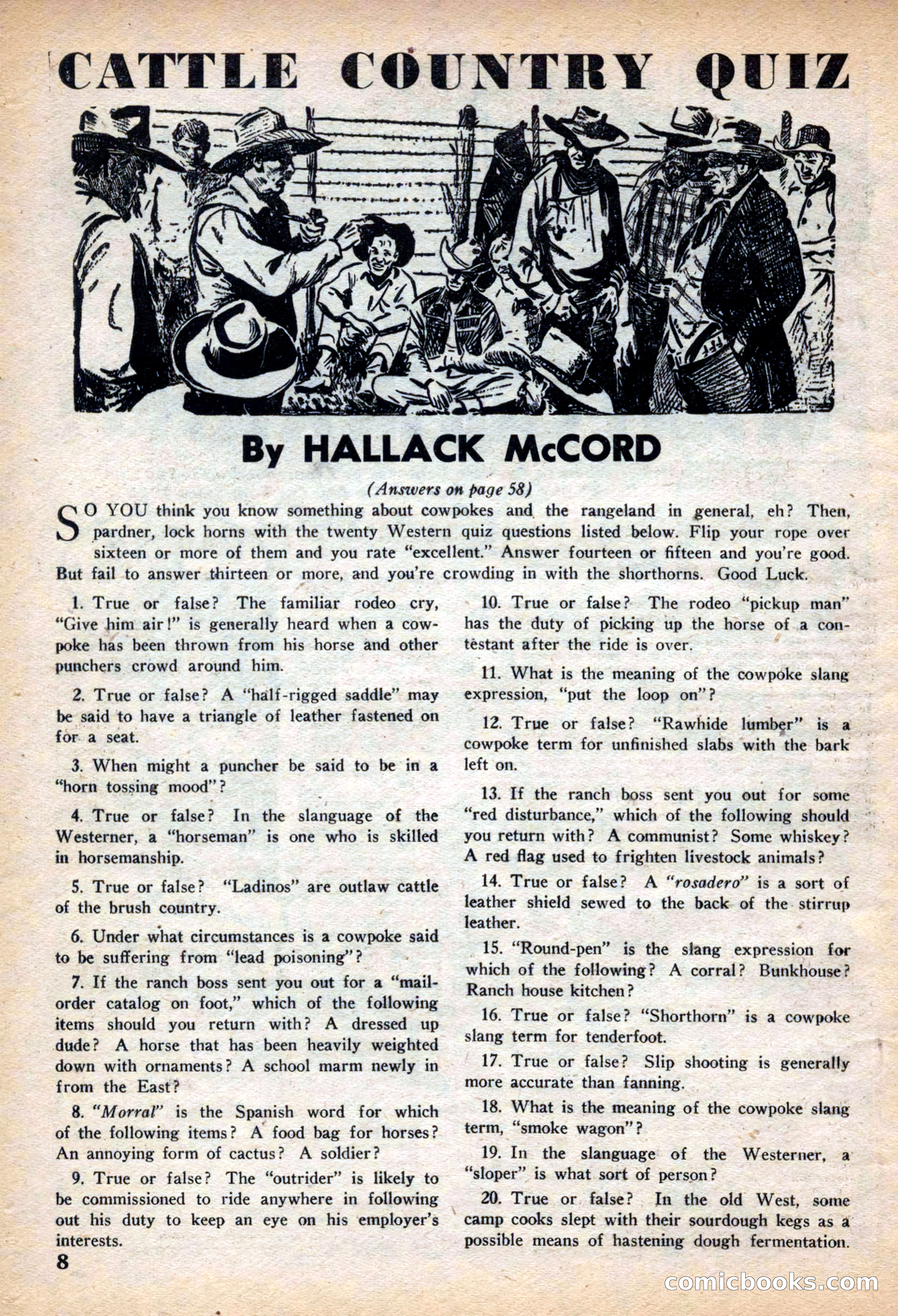 Fifteen Western Tales, March 1954 — page 8 of 116