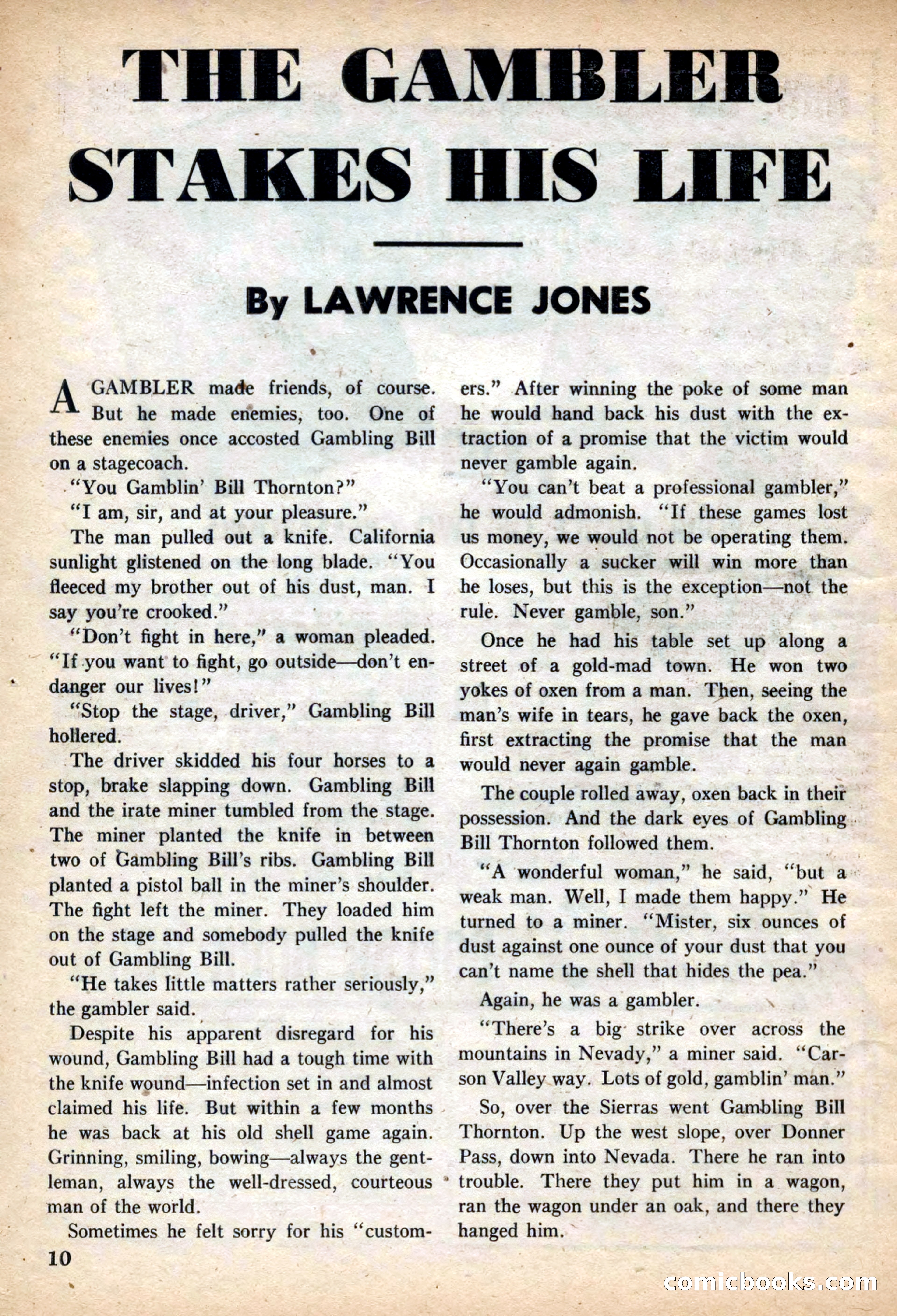 Fifteen Western Tales, March 1954 — page 10 of 116