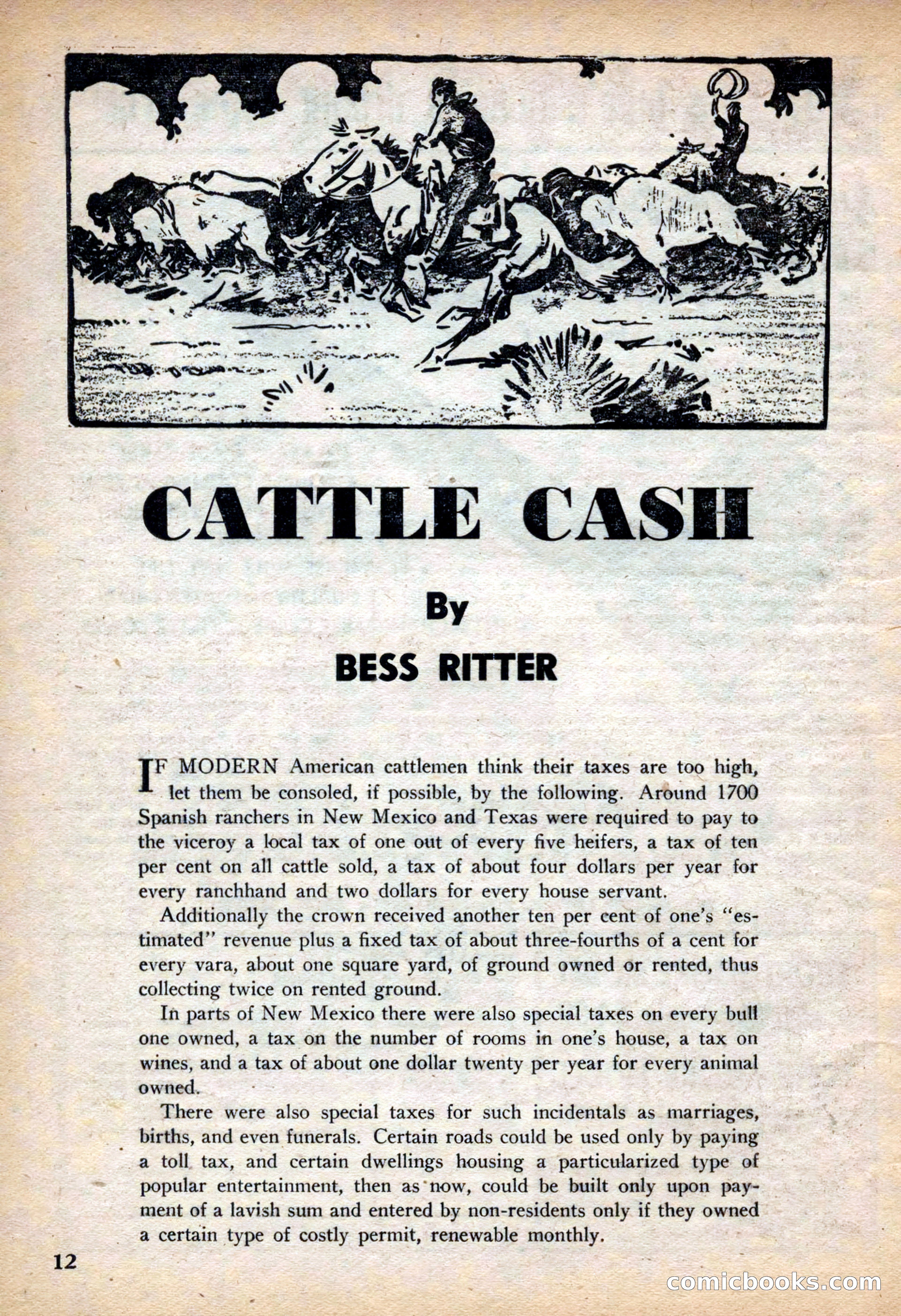 Fifteen Western Tales, March 1954 — page 12 of 116