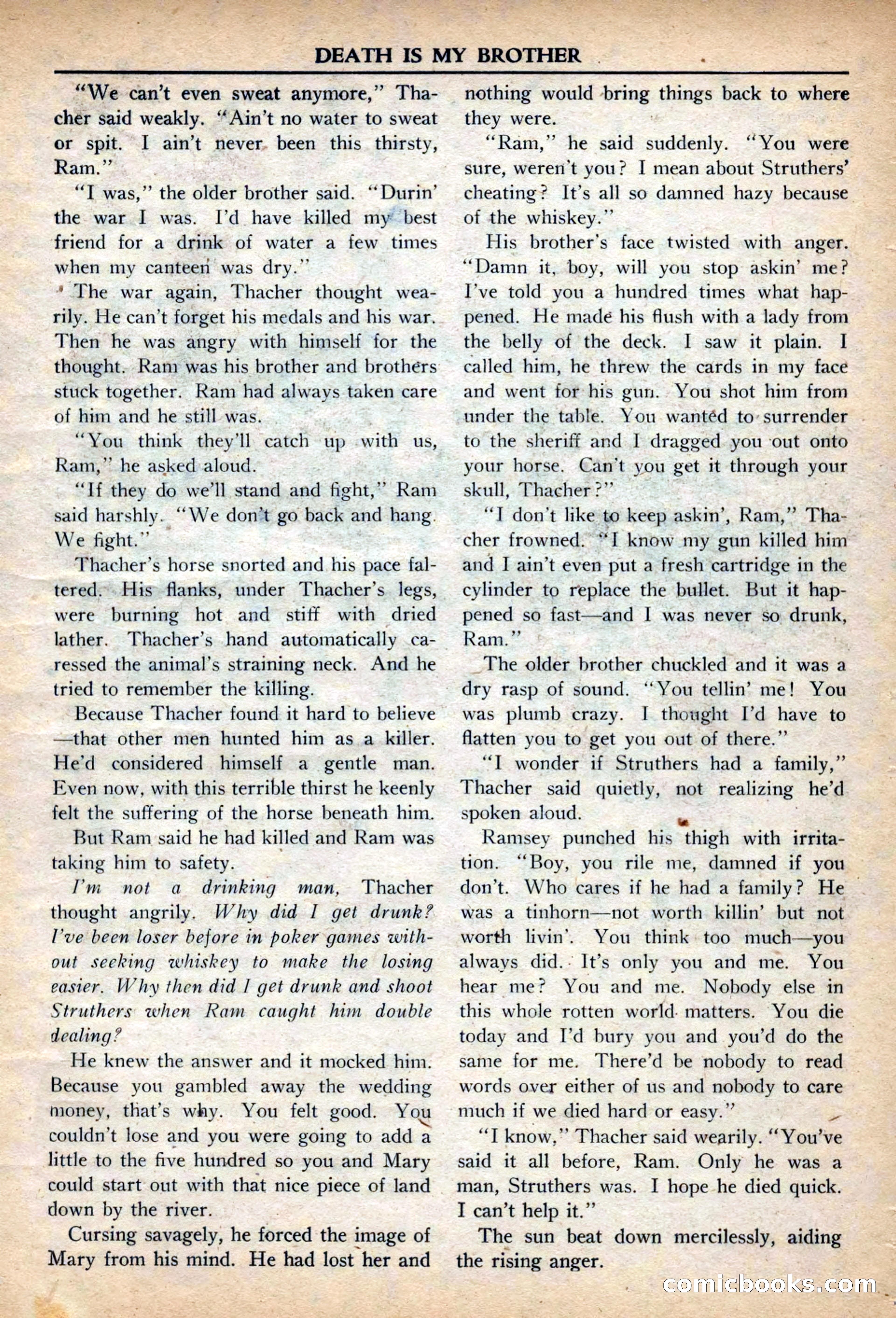 Fifteen Western Tales, March 1954 — page 15 of 116