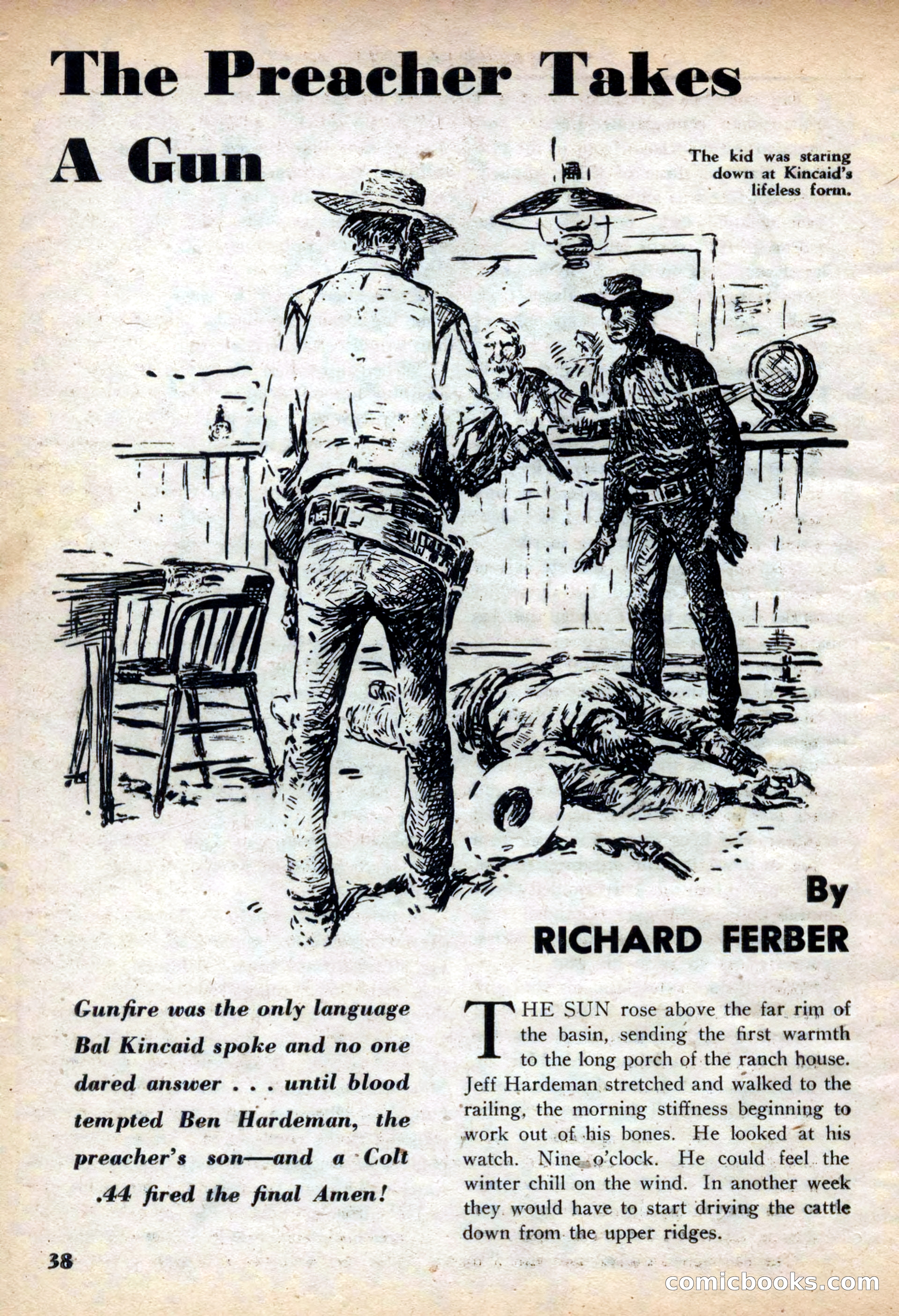 Fifteen Western Tales, March 1954 — page 38 of 116