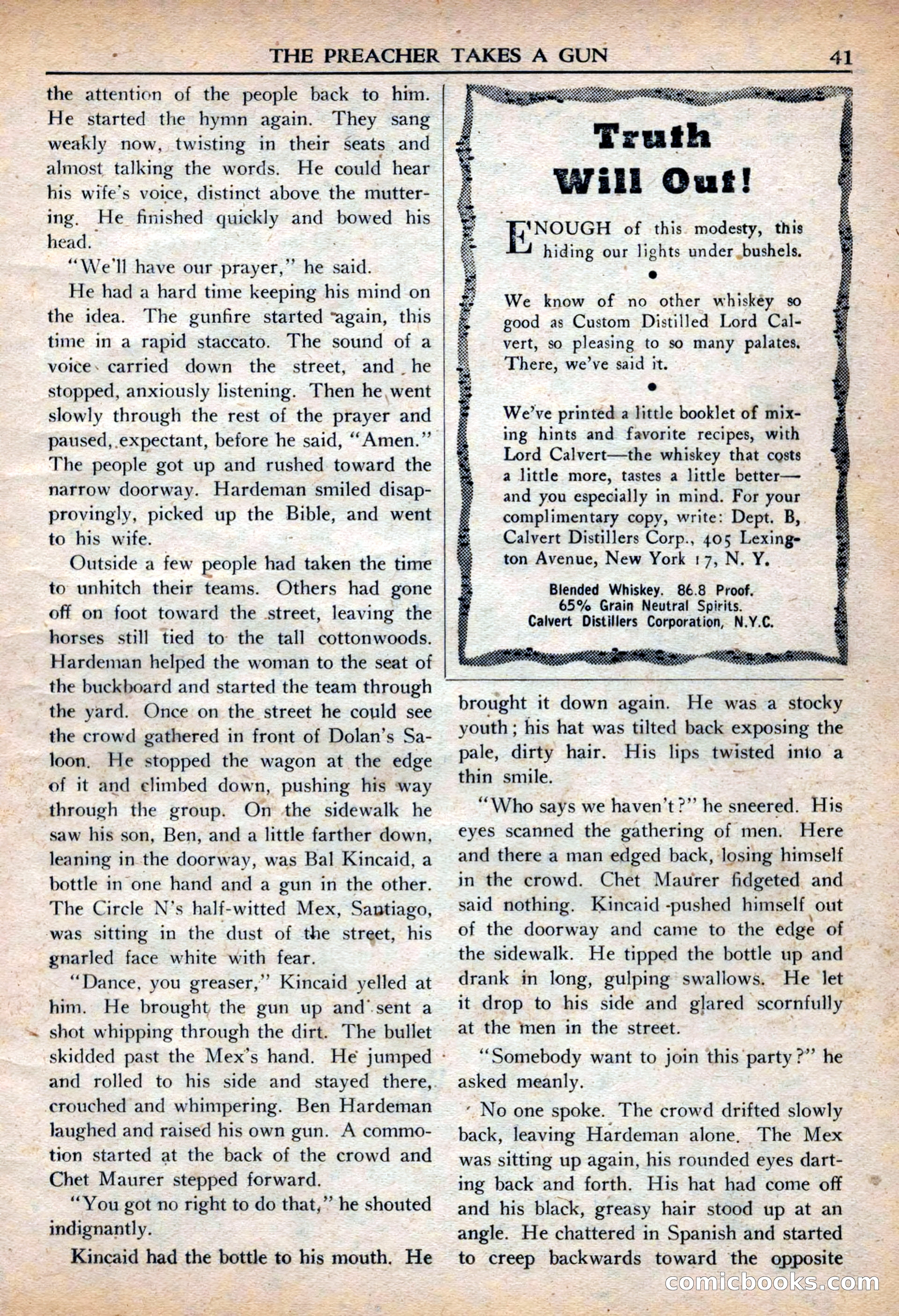 Fifteen Western Tales, March 1954 — page 41 of 116
