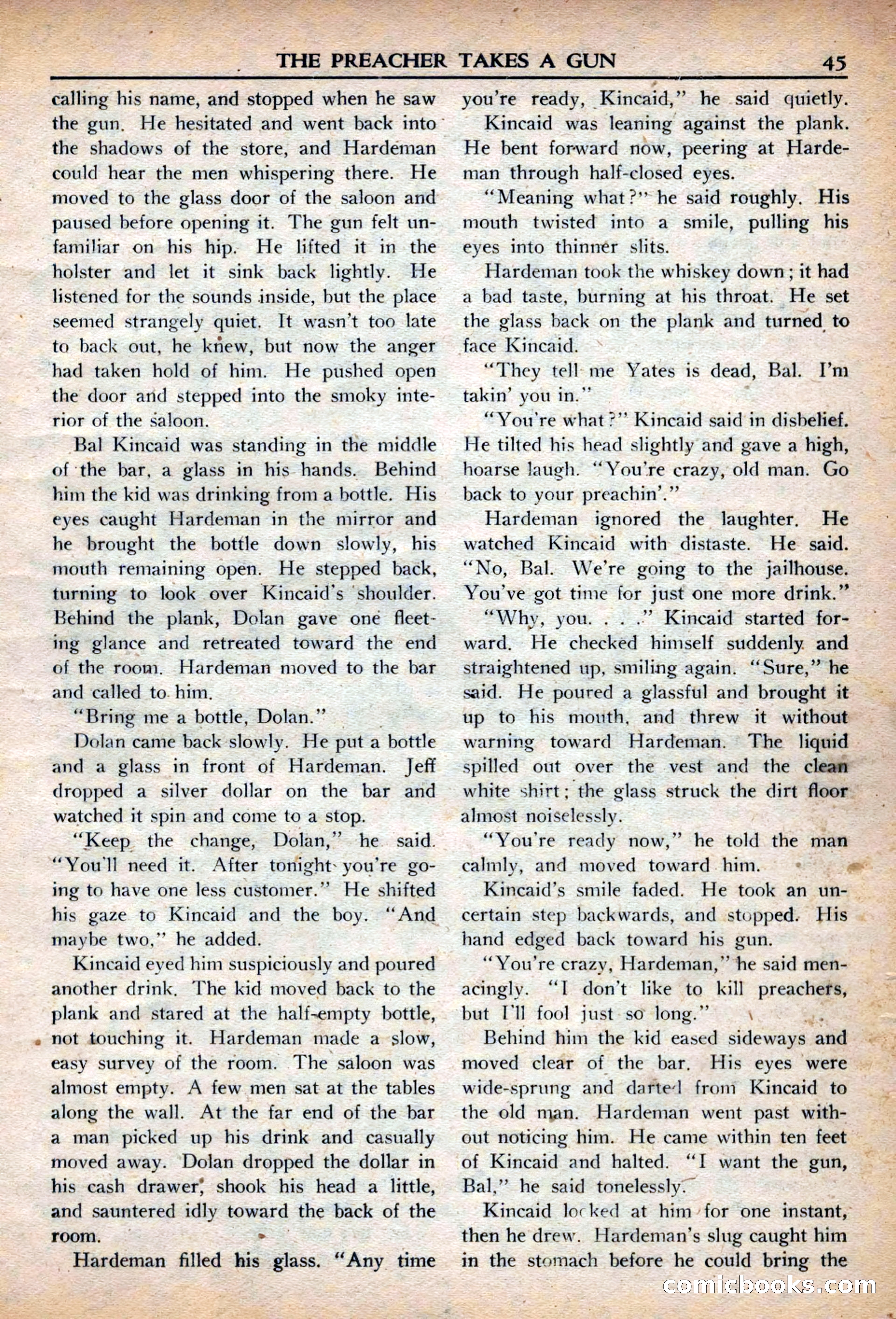 Fifteen Western Tales, March 1954 — page 45 of 116