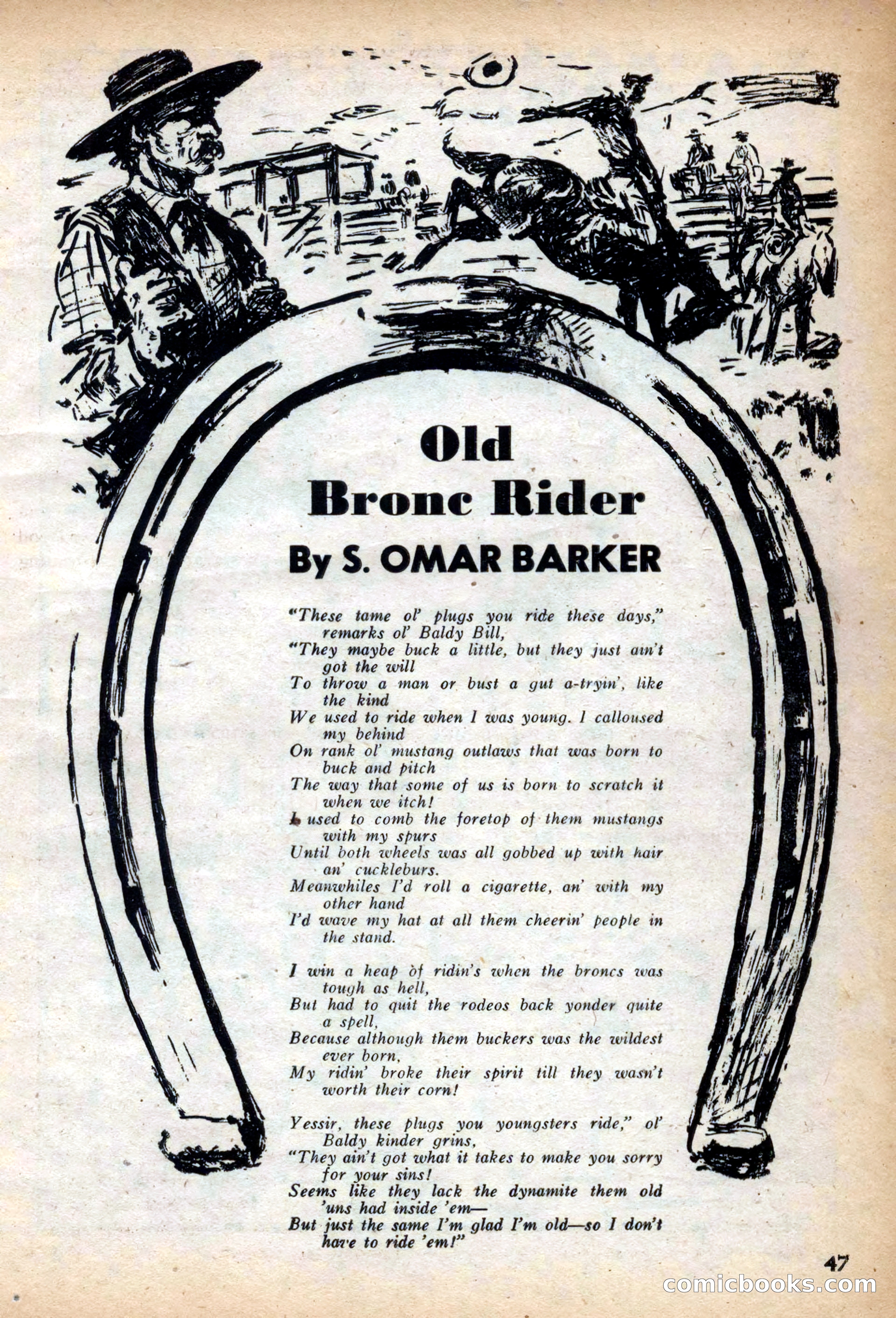 Fifteen Western Tales, March 1954 — page 47 of 116