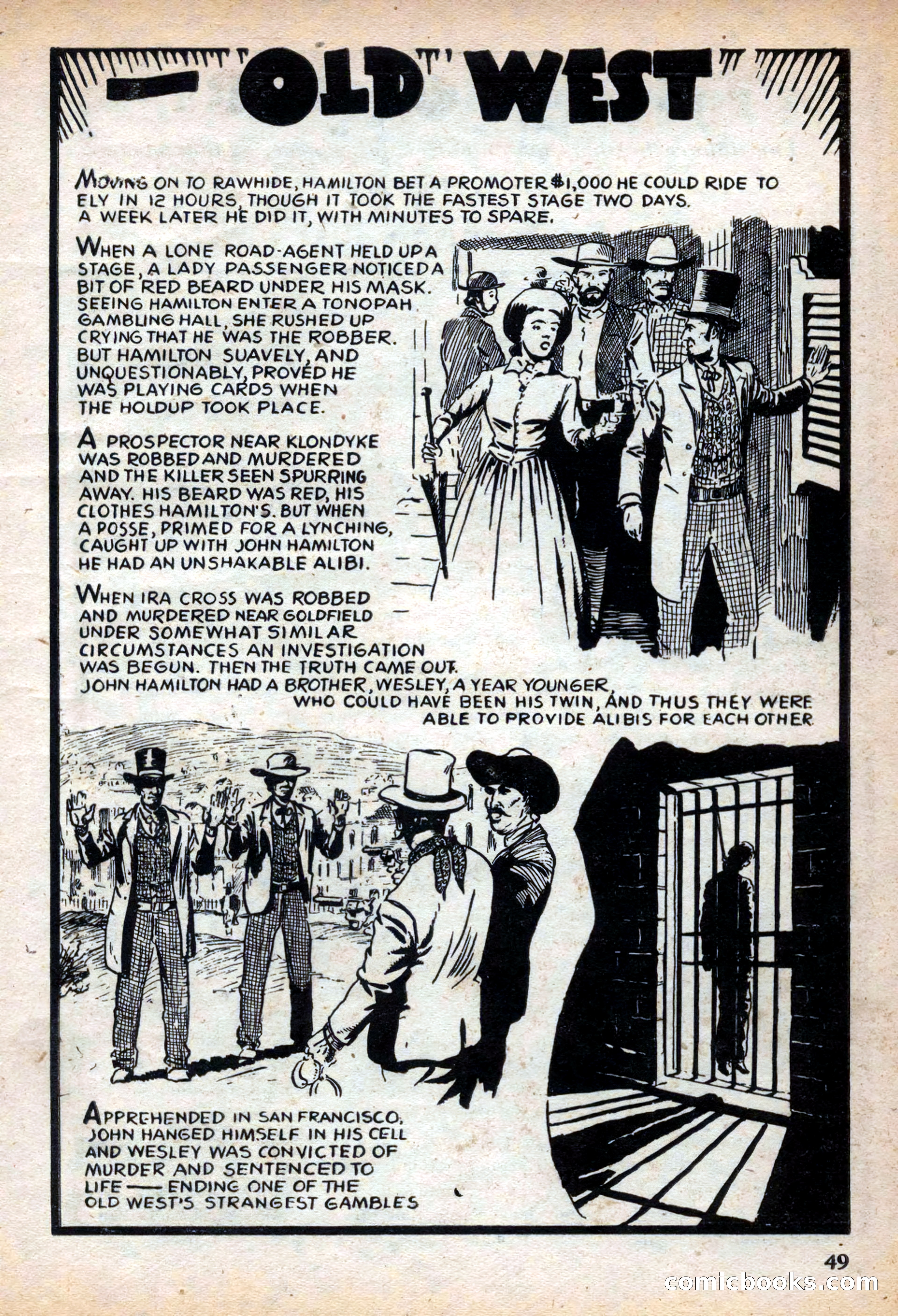 Fifteen Western Tales, March 1954 — page 49 of 116