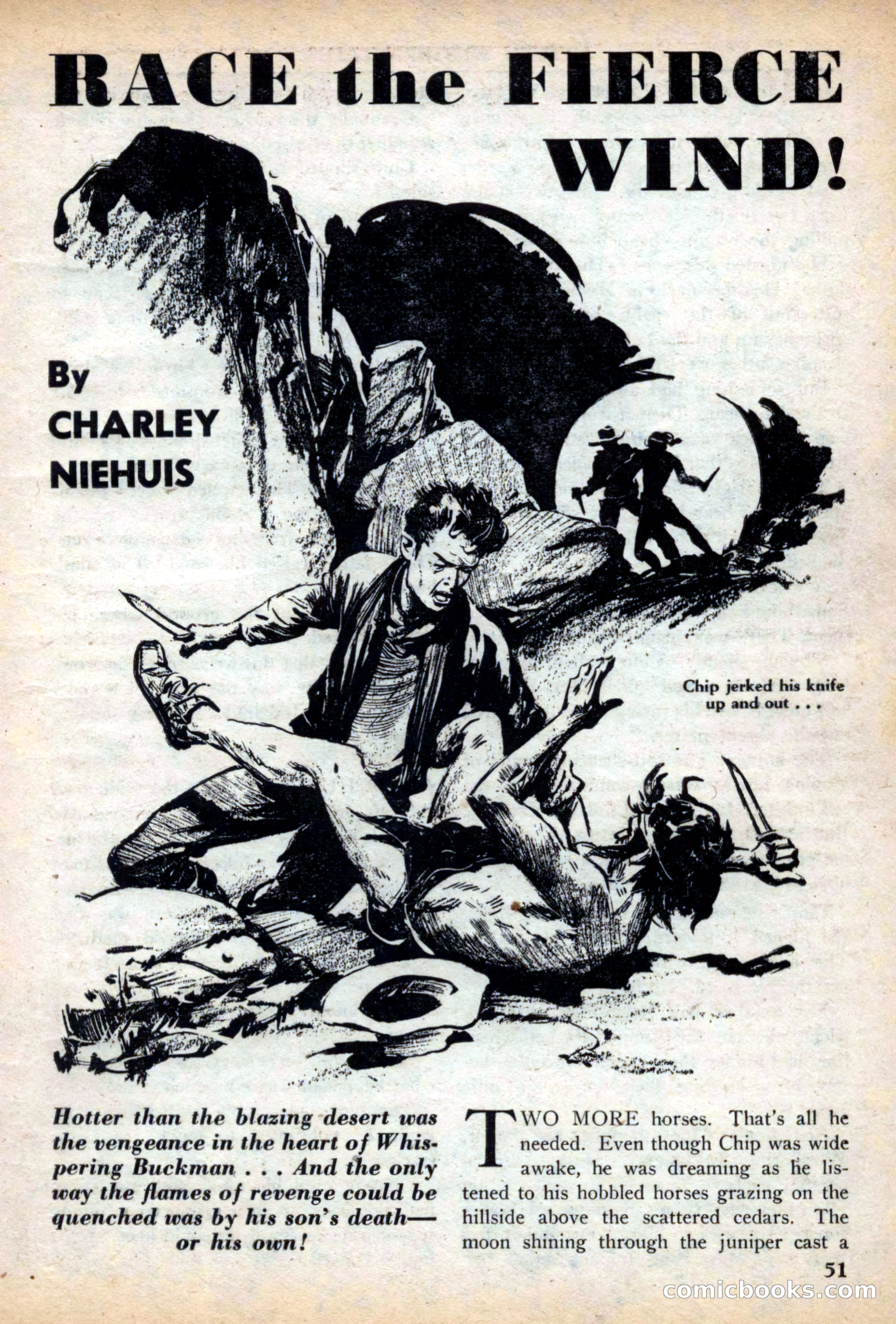 Fifteen Western Tales, March 1954 — page 51 of 116