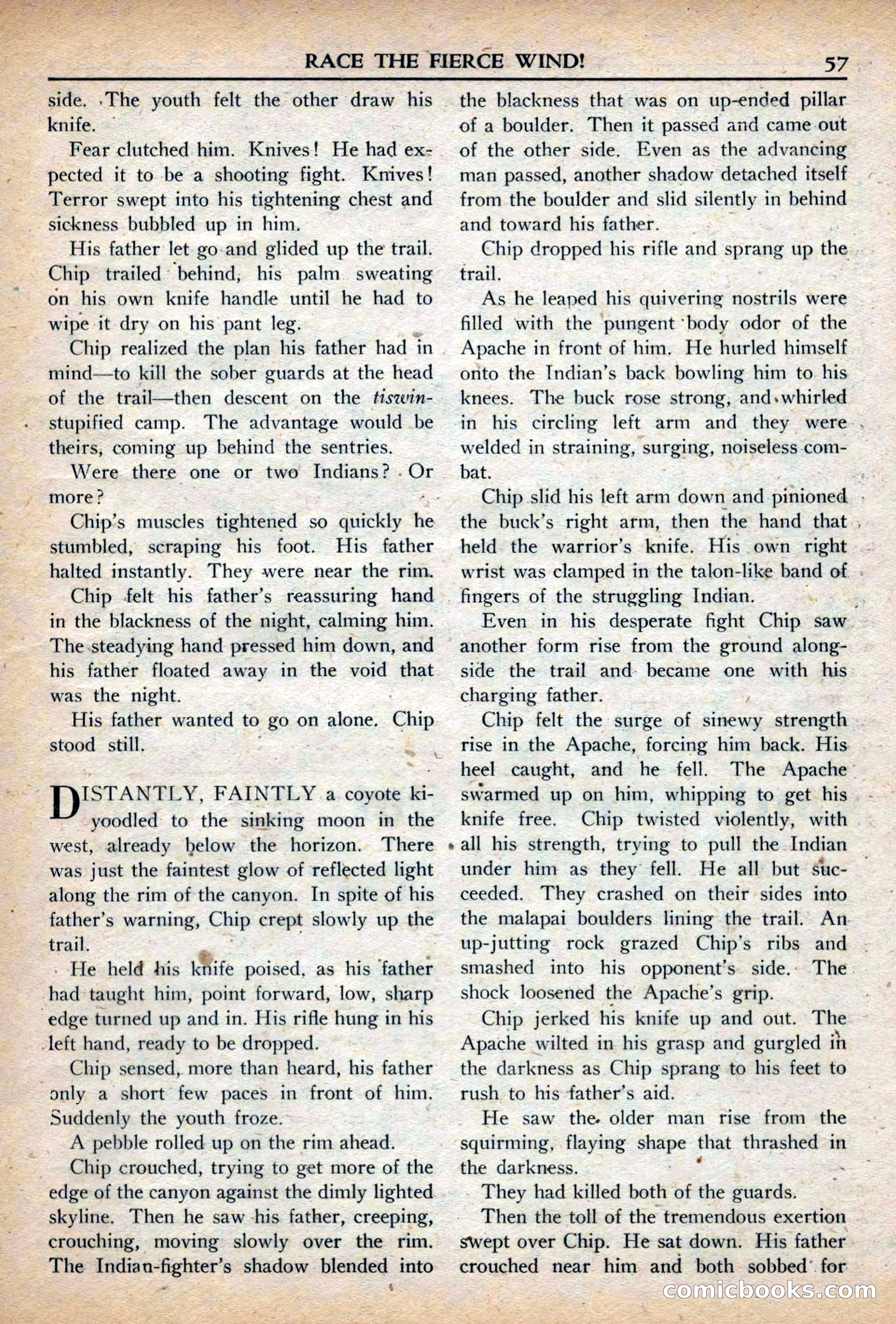 Fifteen Western Tales, March 1954 — page 57 of 116